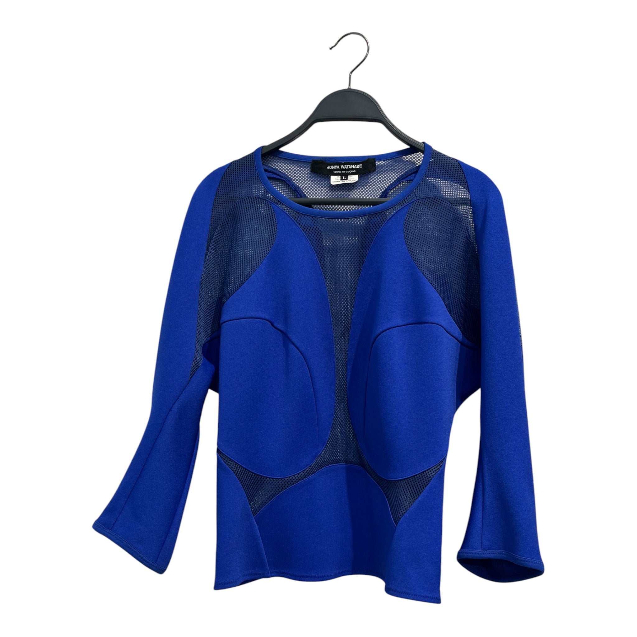 JUNYA WATANABE COMME des GARCONS/LS T-Shirt/L/Polyester/BLU/SPORTY STYLE TOP view 1