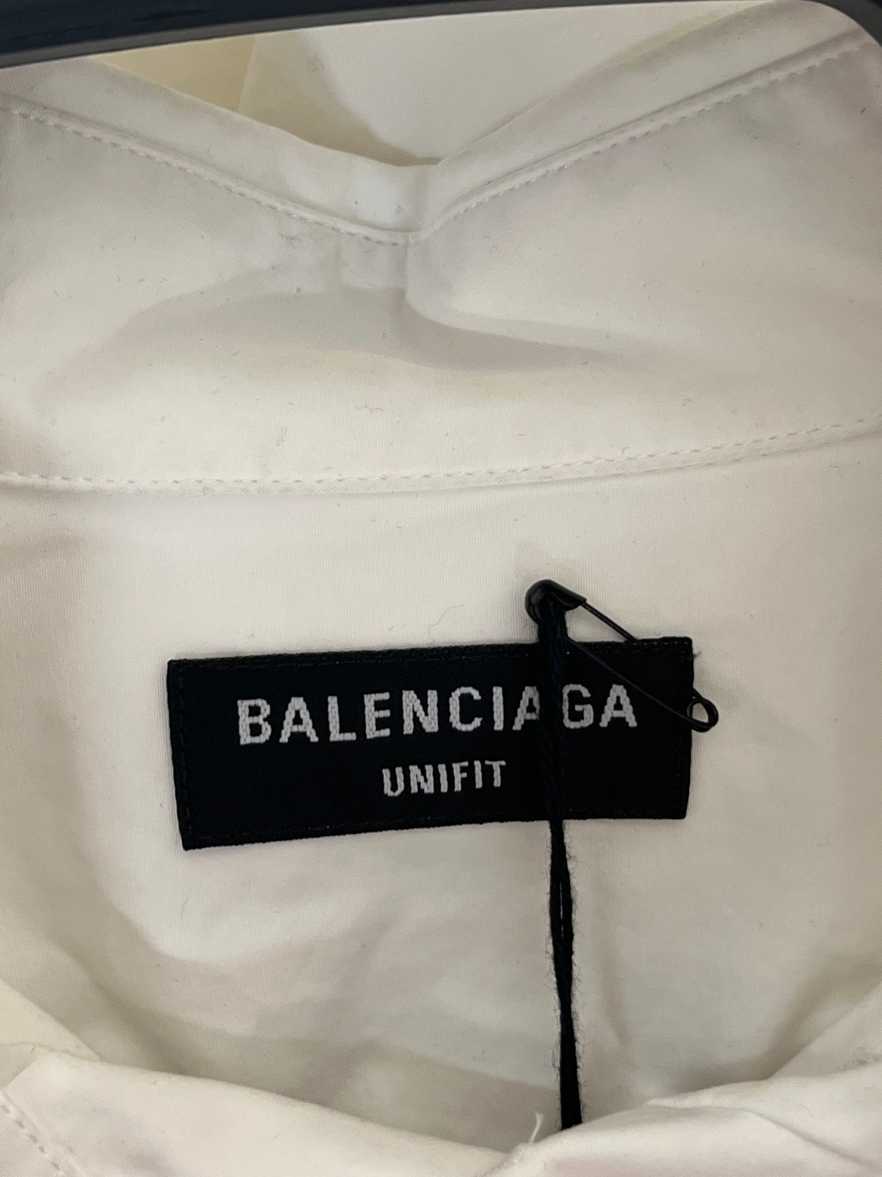 BALENCIAGA/SS Shirt/XS/Cotton/WHT/layerd ca00985 view 3