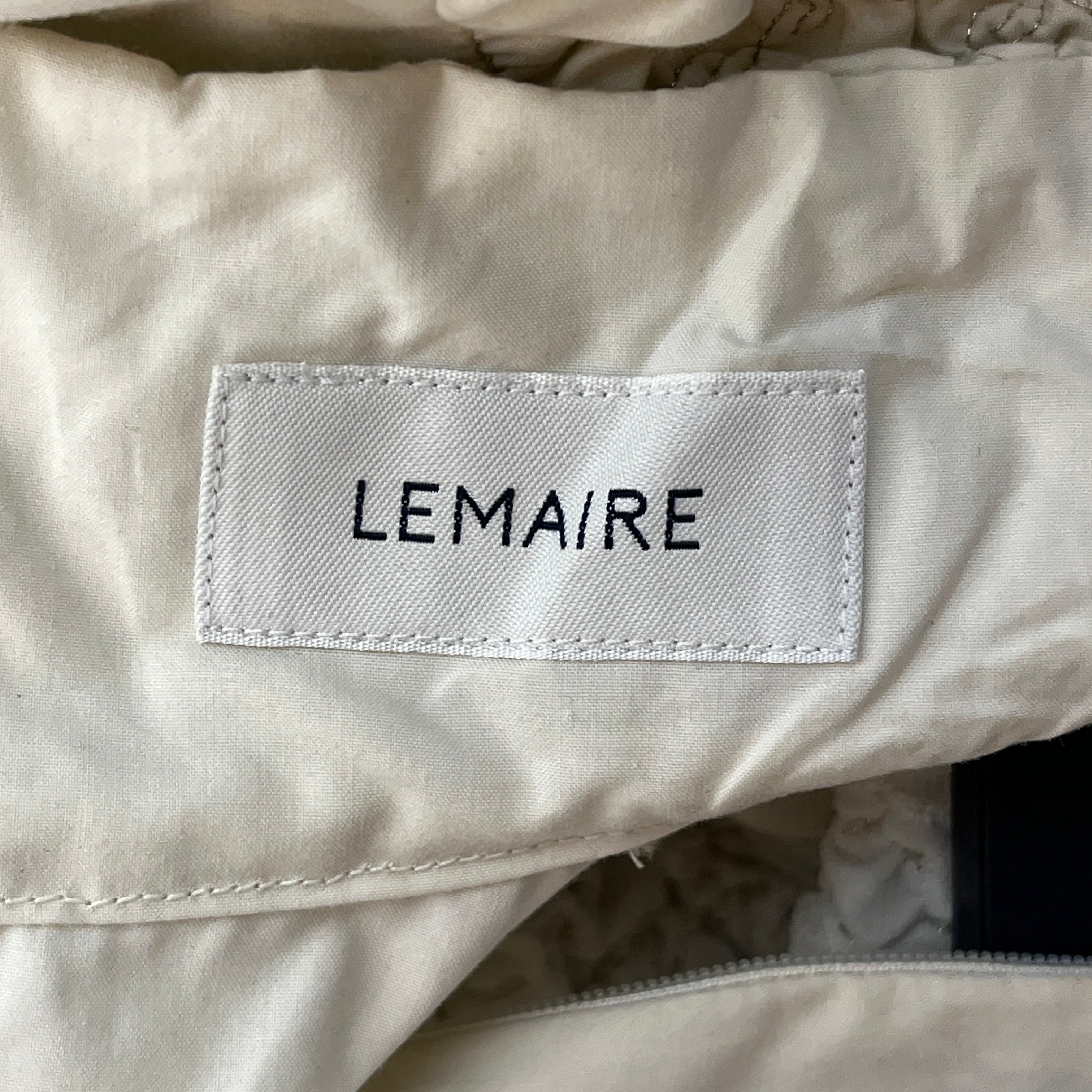 LEMAIRE/LS Shirt/36/Cotton/CRM/RUFFLED/CINCHED/ MOCKNECK view 3