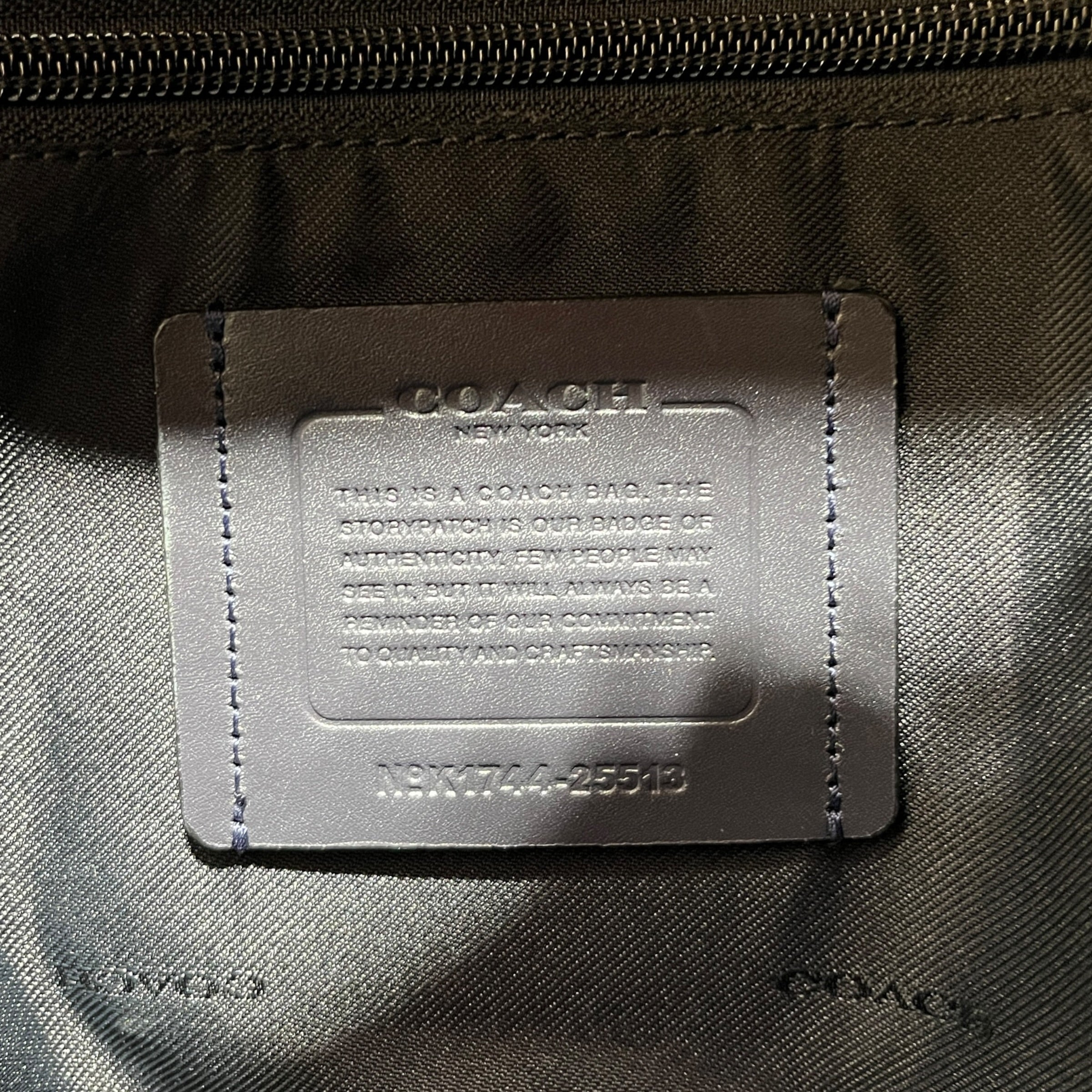 COACH/Backpack/Leather/NVY/STITCHED LEATHER BACKPACK view 5