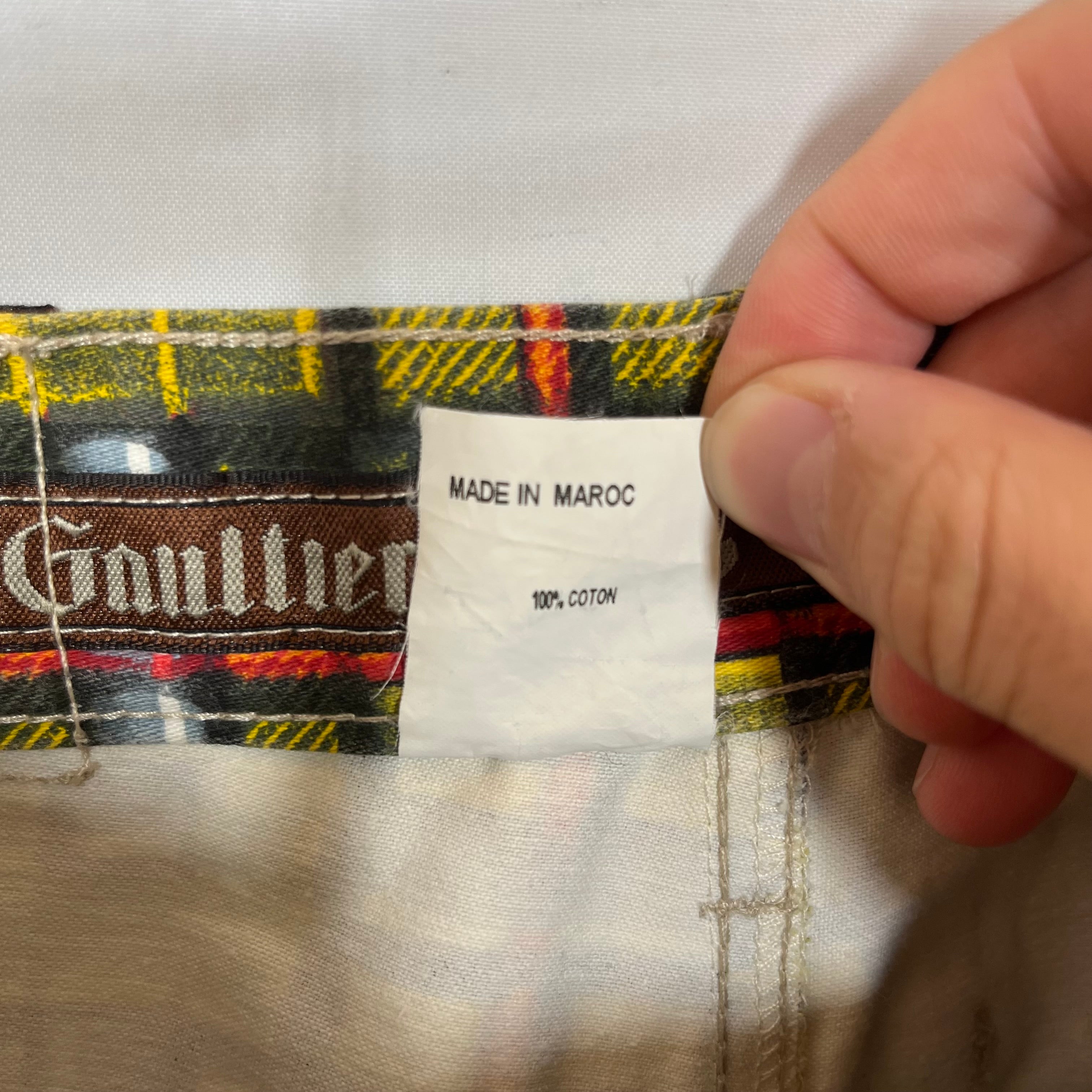 GAULTIER JEAN'S/Bottoms/38/All Over Print/Cotton/YEL/ALL OVER PRINT JEANS view 4