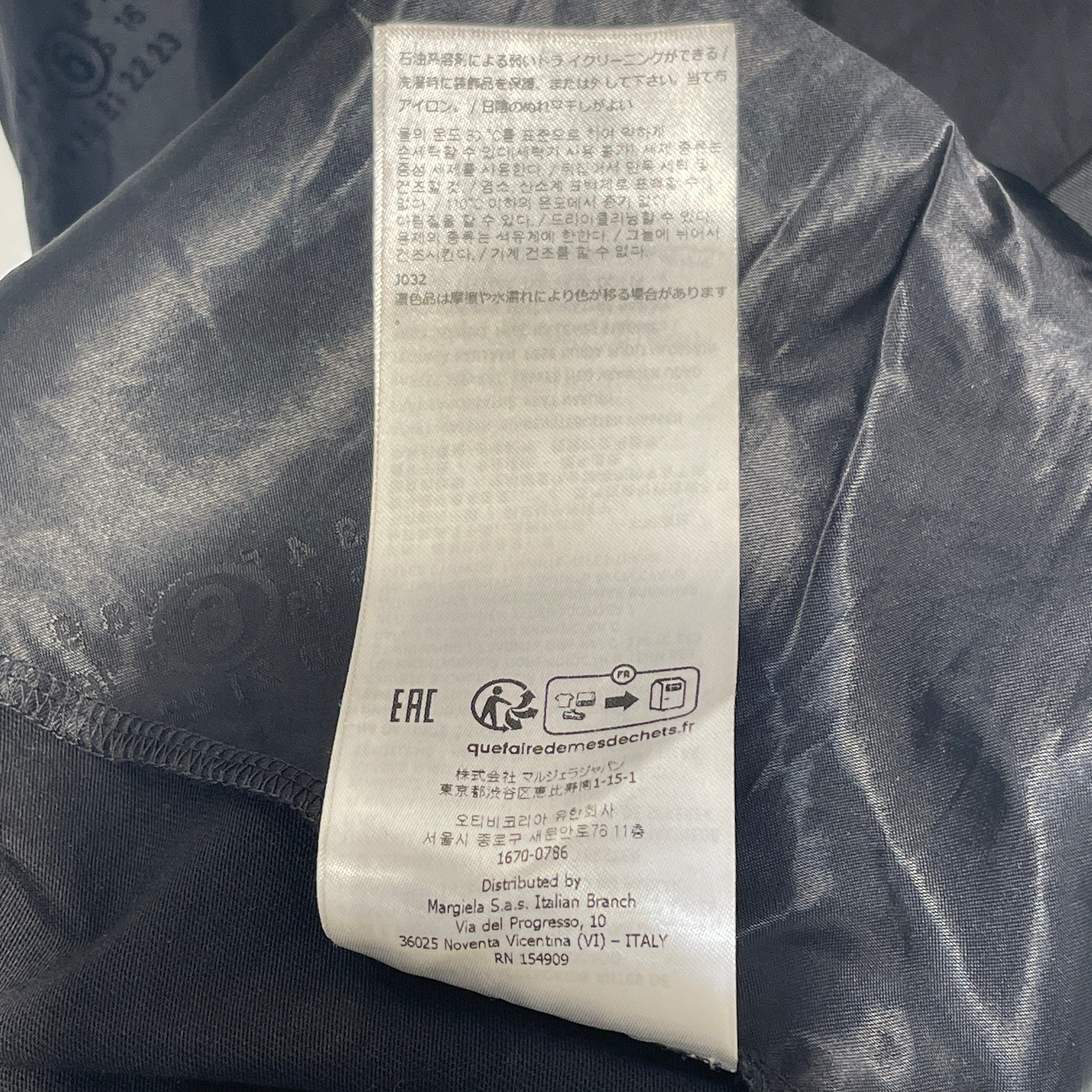 Maison Margiela/3|4 T-Shirt/XL/Cotton/BLK/Cut n Sew SL Tee view 7