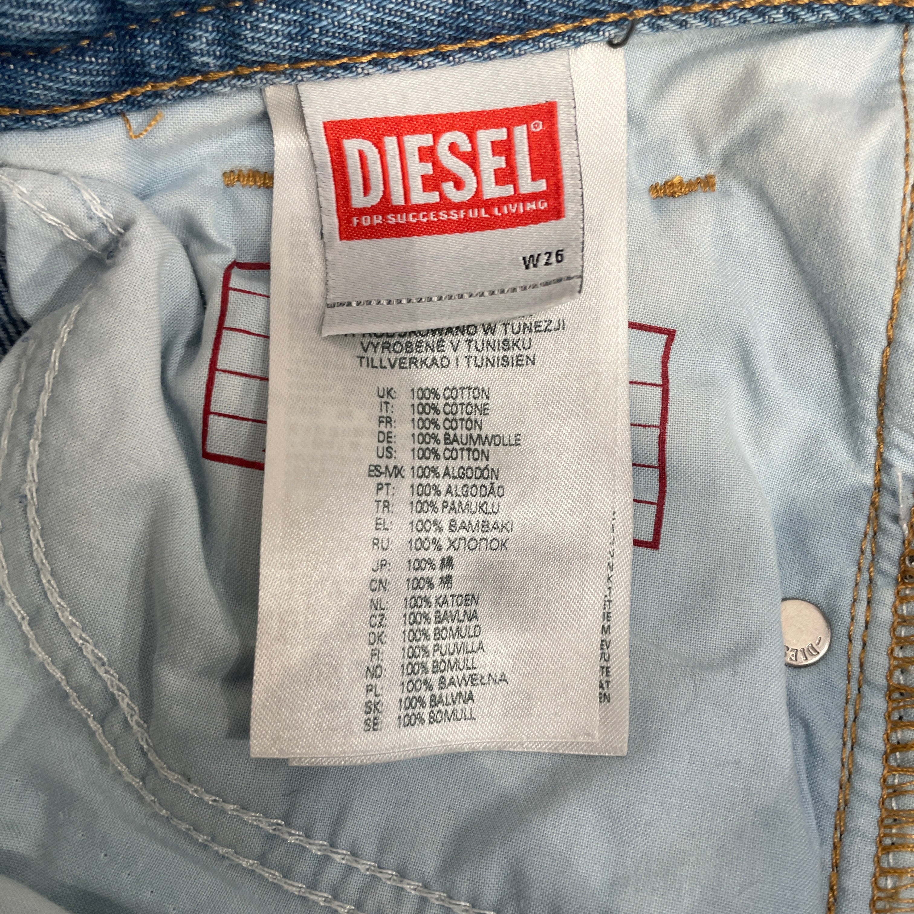 DIESEL/Bootcut Pants/26/Cotton/BLU/1969 5 POCKETS view 4