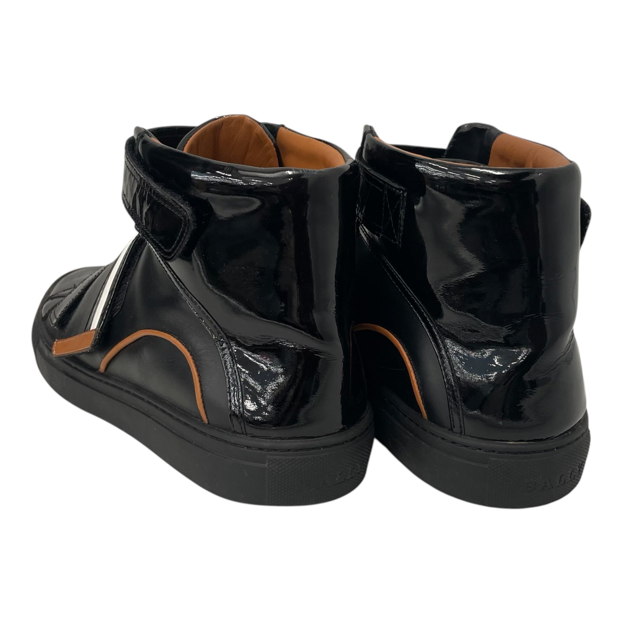 BALLY/Hi-Sneakers/US 12/Leather/BLK/Strap-ons view 3