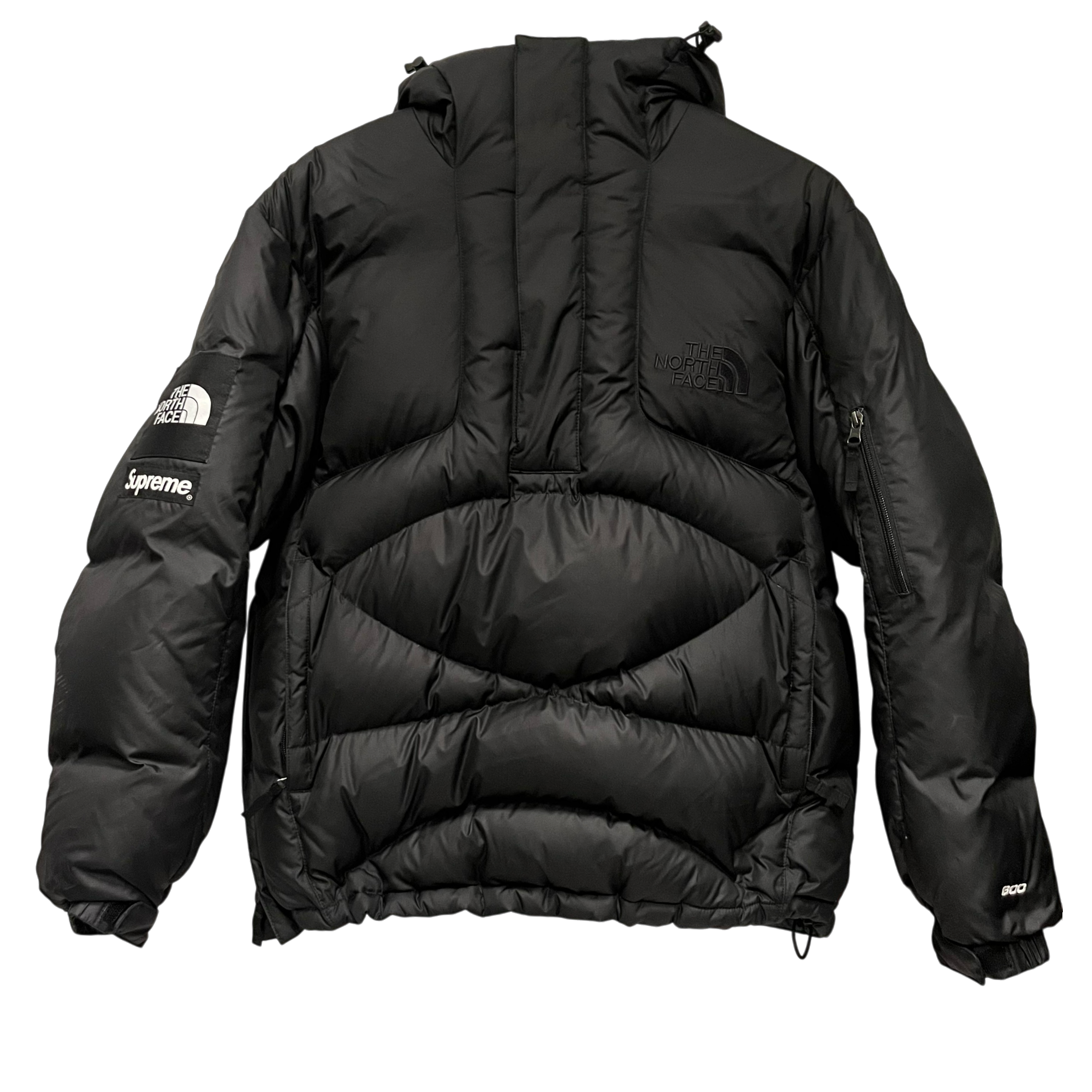 Supreme/THE NORTH FACE/Puffer Jkt/S/Nylon/BLK/HALF ZIP view 1