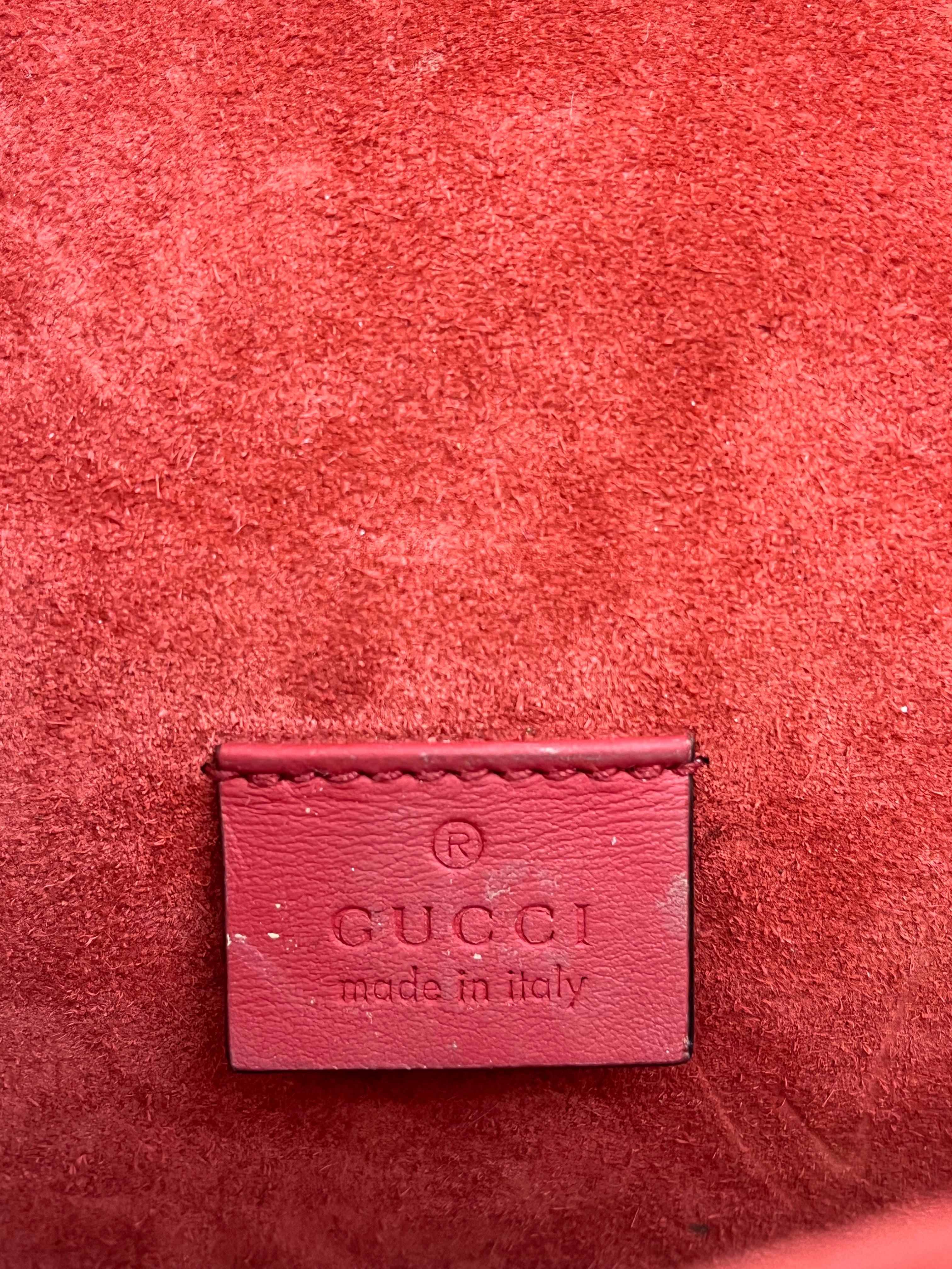 GUCCI/Cross Body Bag/Monogram/Leather/RED/Gucci GG Supreme Dionysus Bag view 5