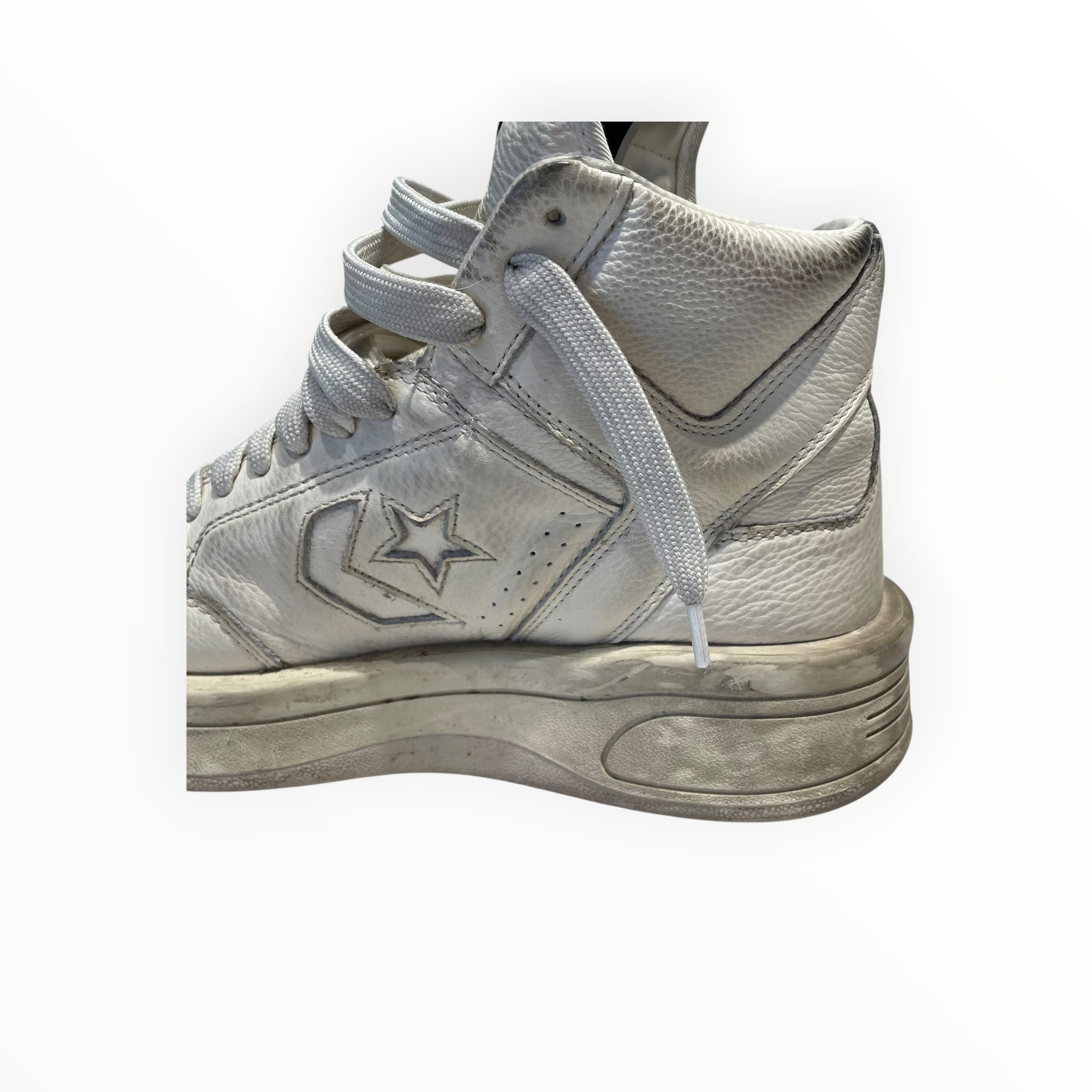 Rick Owens/Hi-Sneakers/US 10/Leather/WHT/DRKSHDW Converse view 12
