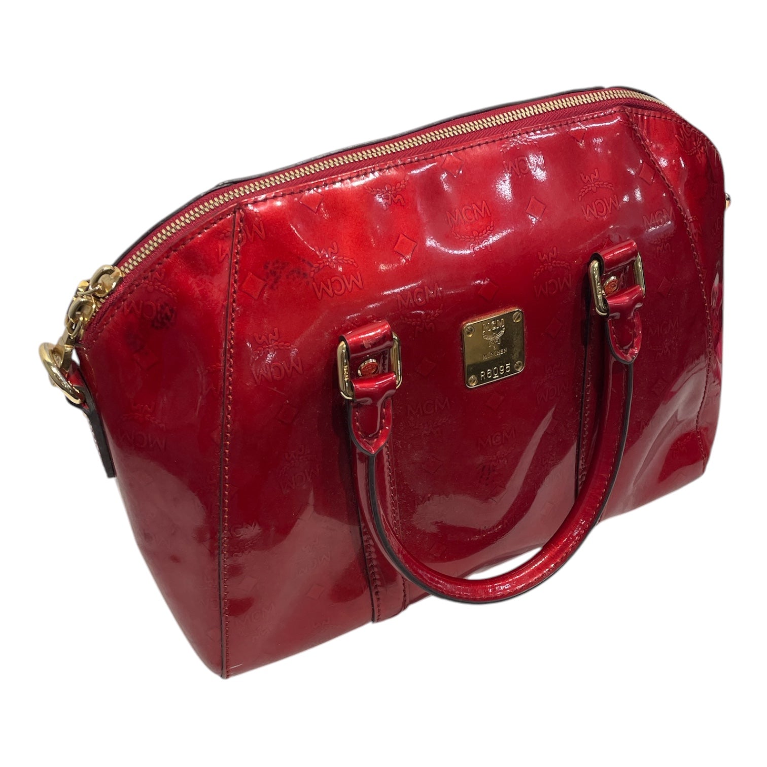 MCM/Hand Bag/Leather/RED/IVANA PATENT LEATHER R6095 view 5
