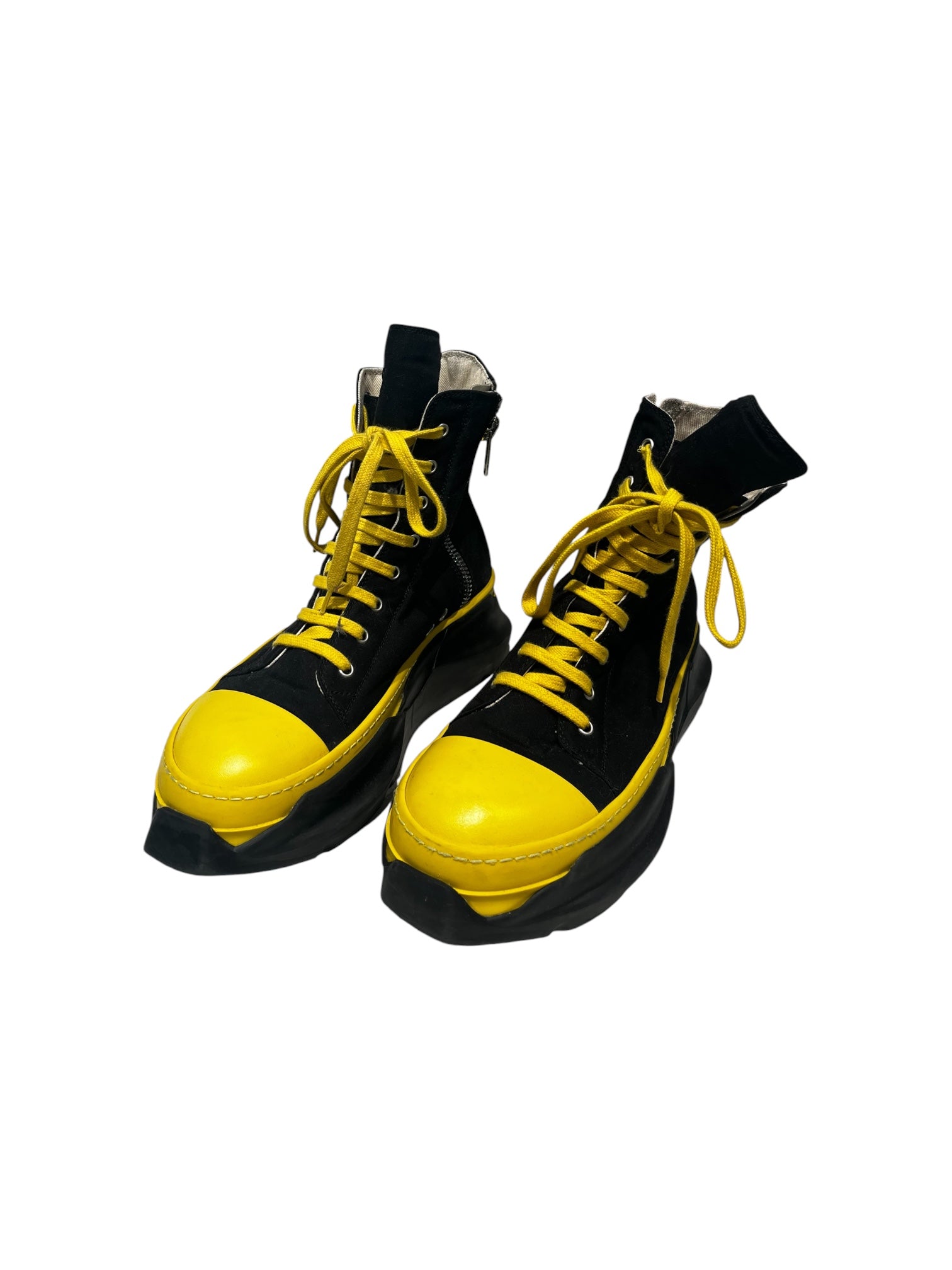 RICK OWENS DRKSHDW/Hi-Sneakers/EU 42/Cotton/BLK/Abstract Ramone view 2