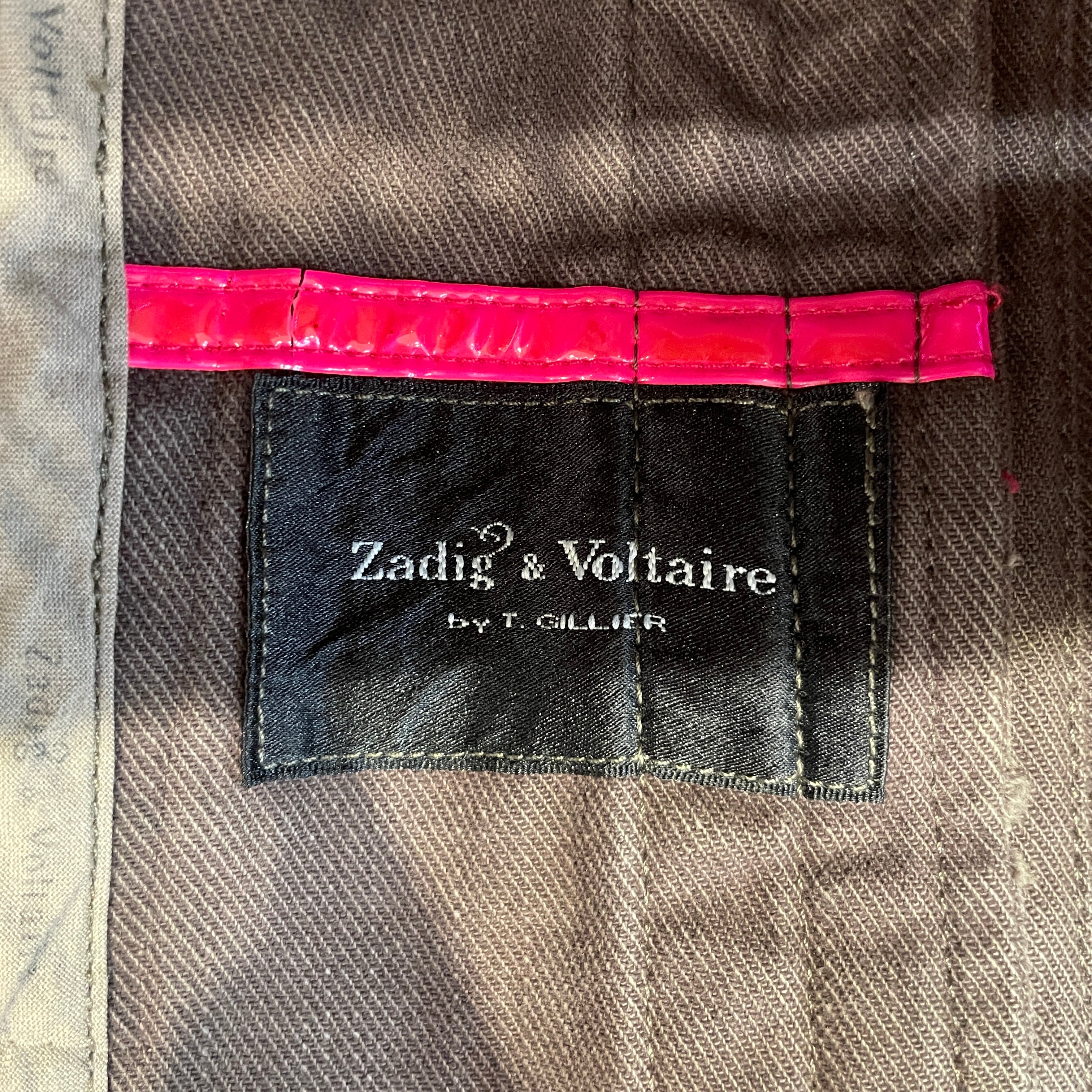 Zadig&Voltaire/Jacket/38/Cotton/GRN/military canvas vntg partial z view 4
