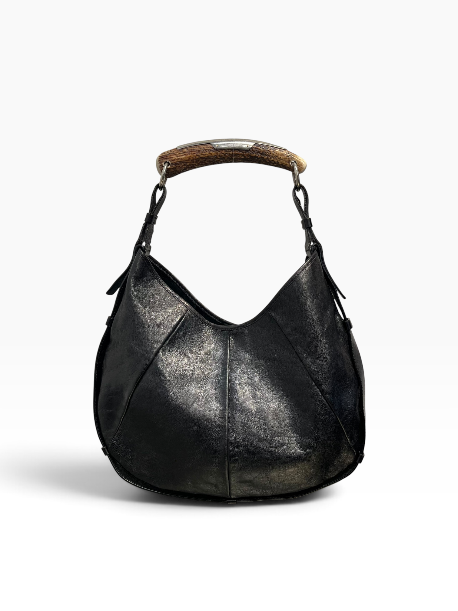 YVES SAINT LAURENT/Bag/Leather/BLK/MOMBASA ANTLER BAG view 1