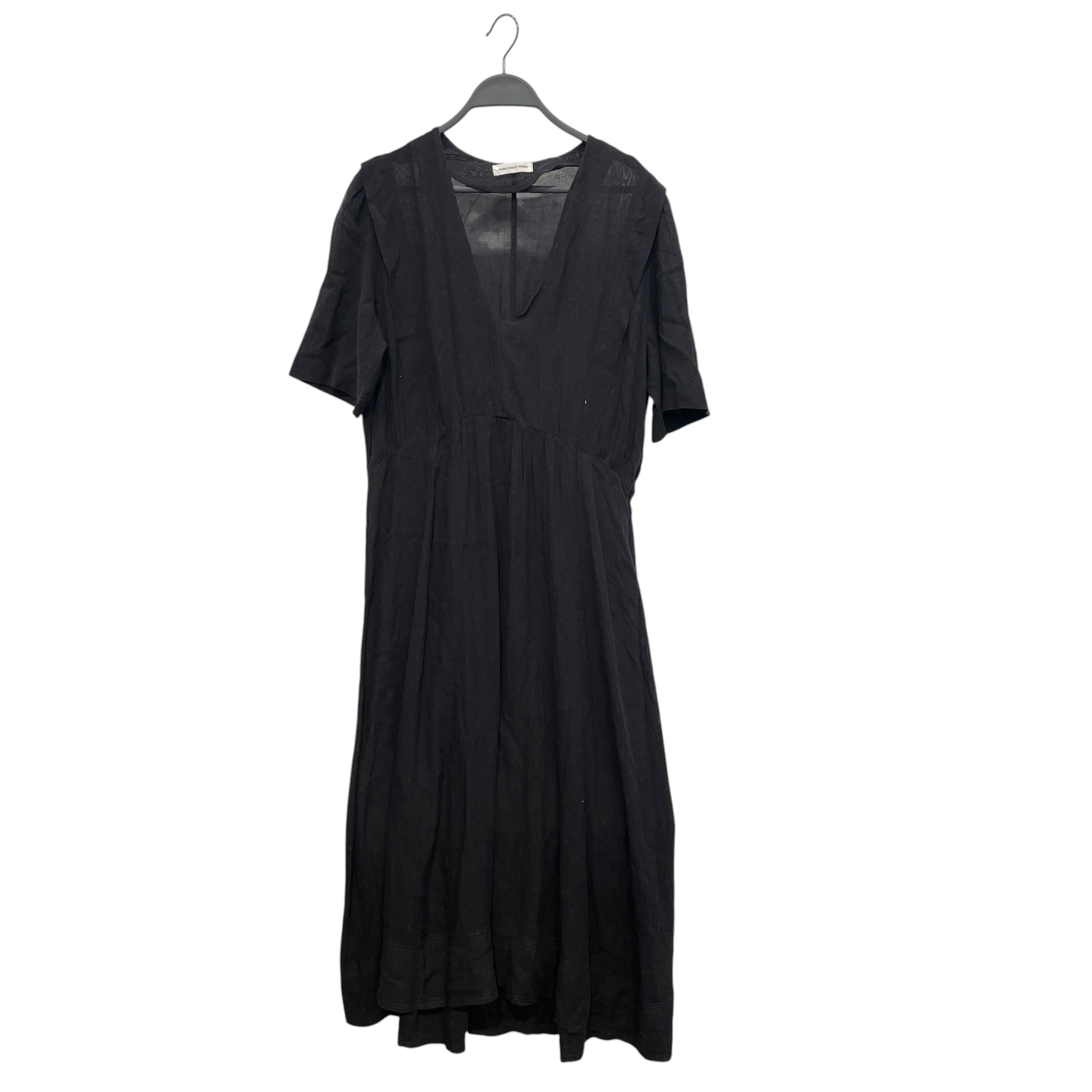 ISABEL MARANT ETOILE/Shirt Dress/42/Cotton/BLK/MAXI T SHIRT DRESS view 1