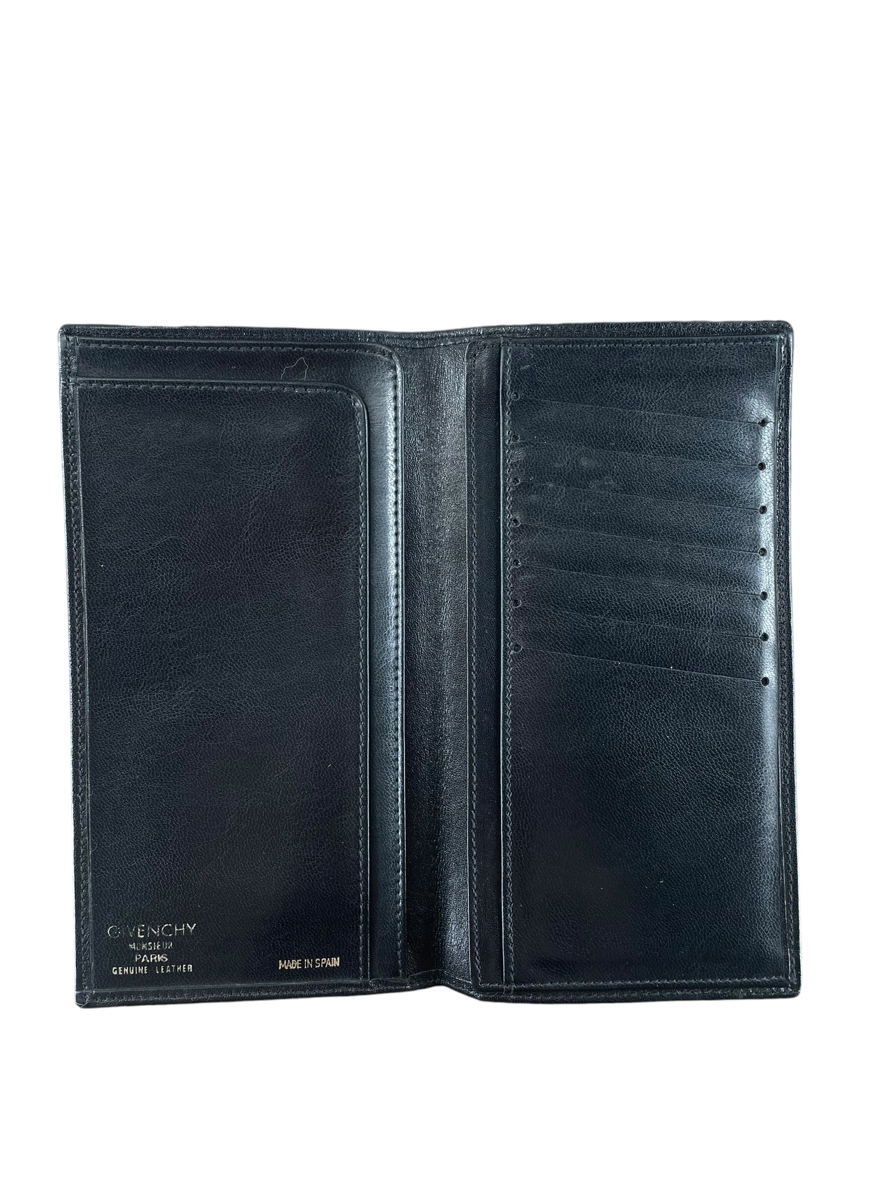 GIVENCHY/Long Wallet/FREE/Leather/BLK/EMBOSSED LOGO view 4
