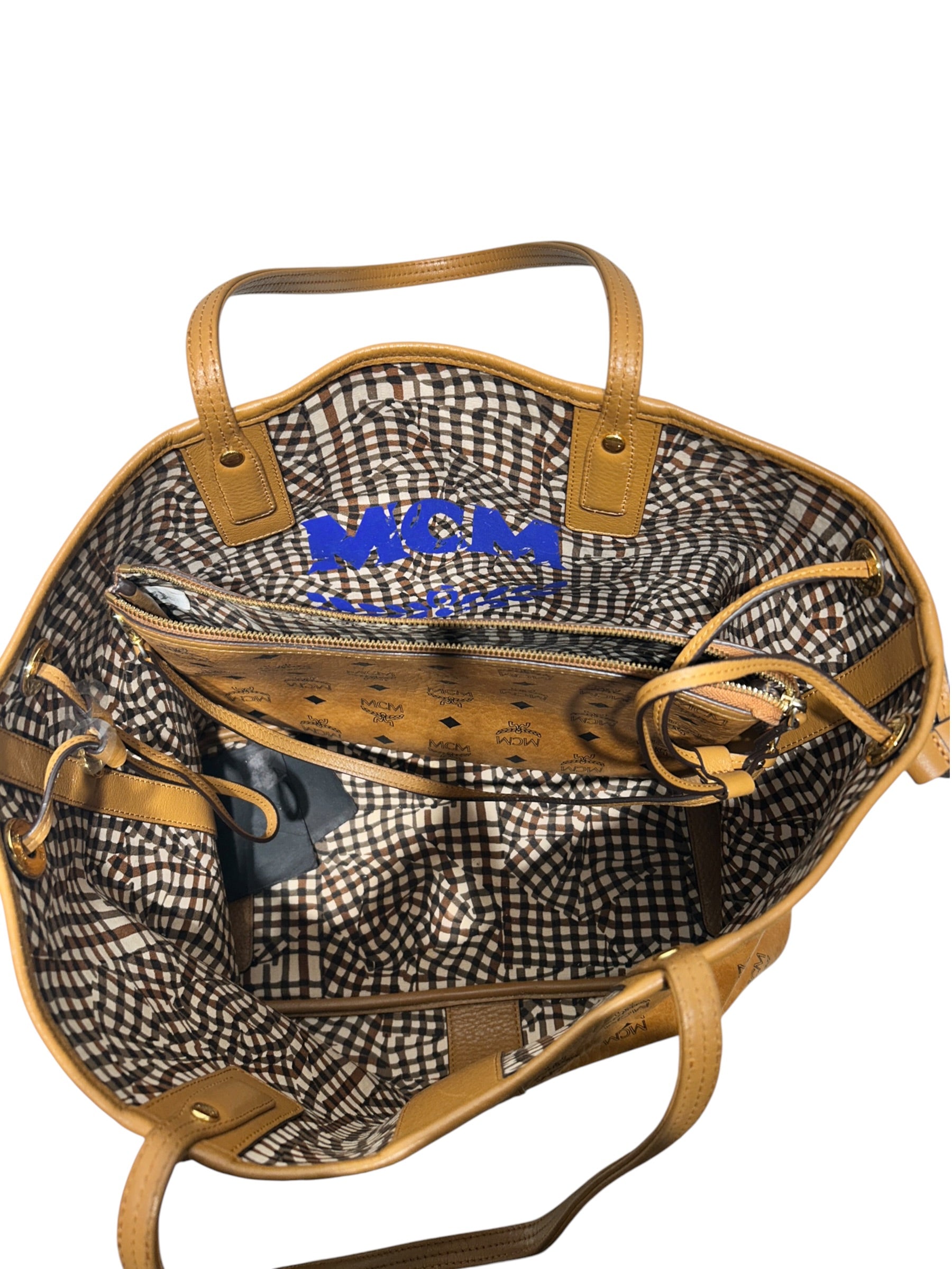MCM/Tote Bag/Monogram/Hemp/BEG/ view 4
