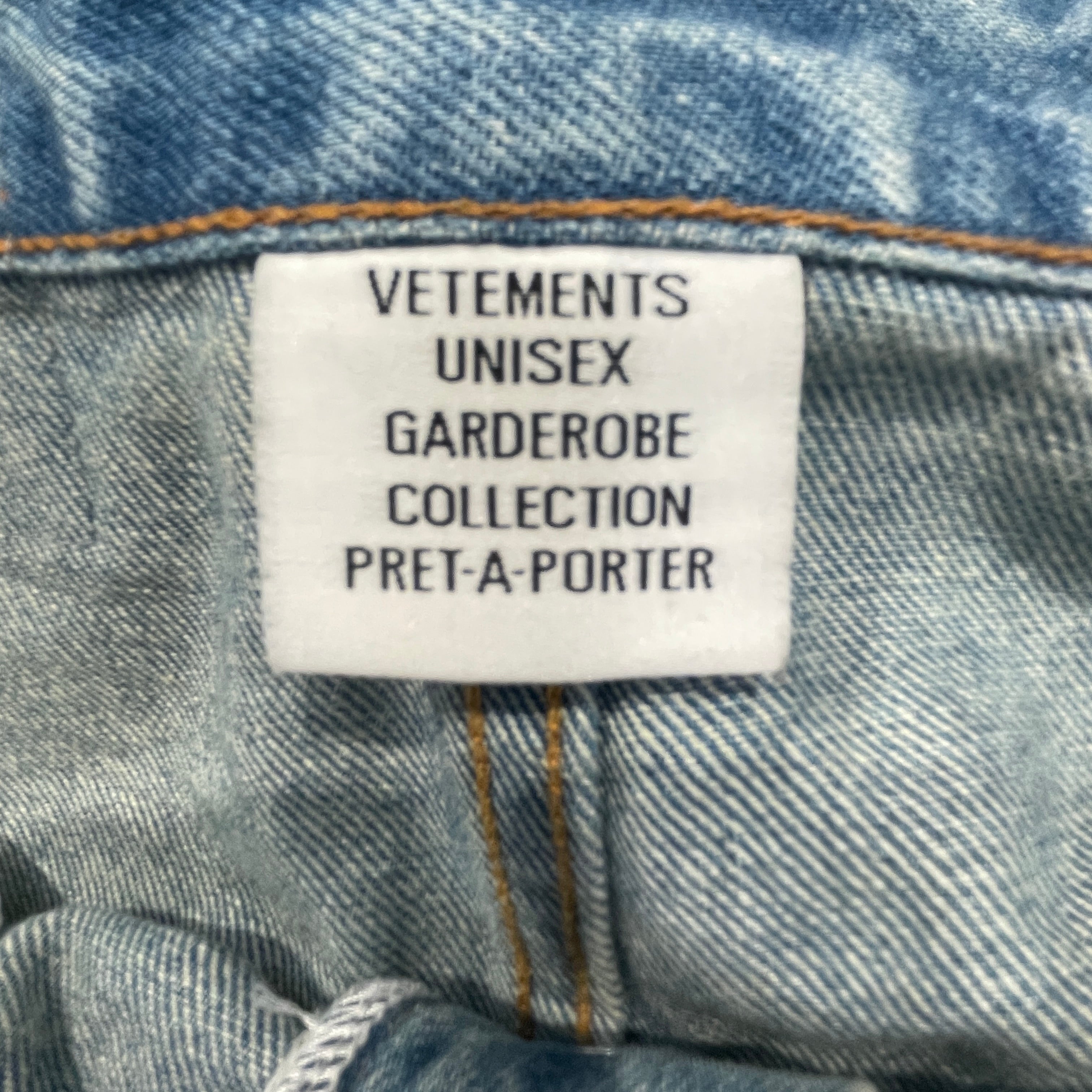 VETEMENTS/Pants/Denim/BLU/ view 4