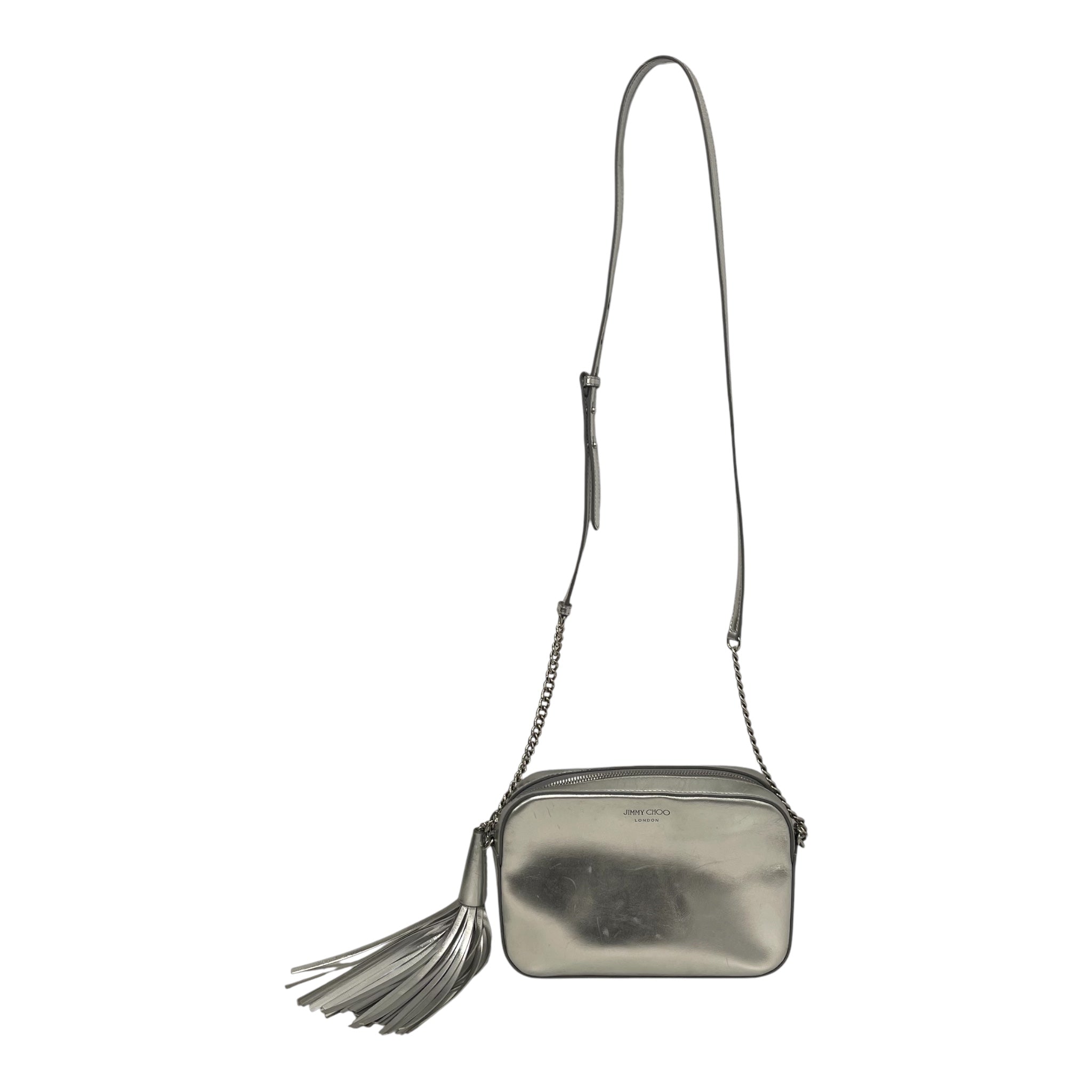JIMMY CHOO/Cross Body Bag/Silver/ view 1