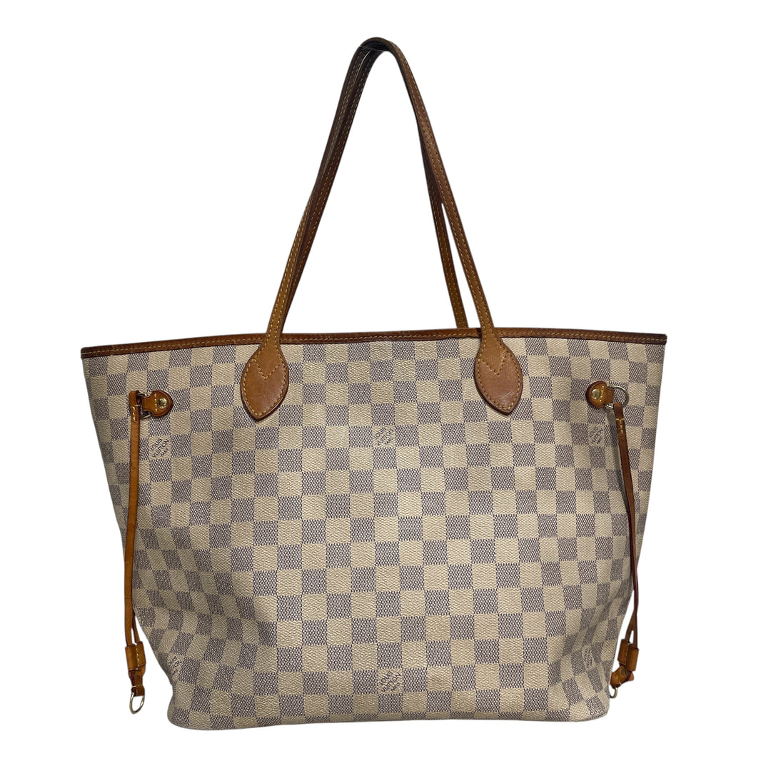 LOUIS VUITTON/Tote Bag/Monogram/Leather/WHT/Damier Azur Neverfull – 2nd ...