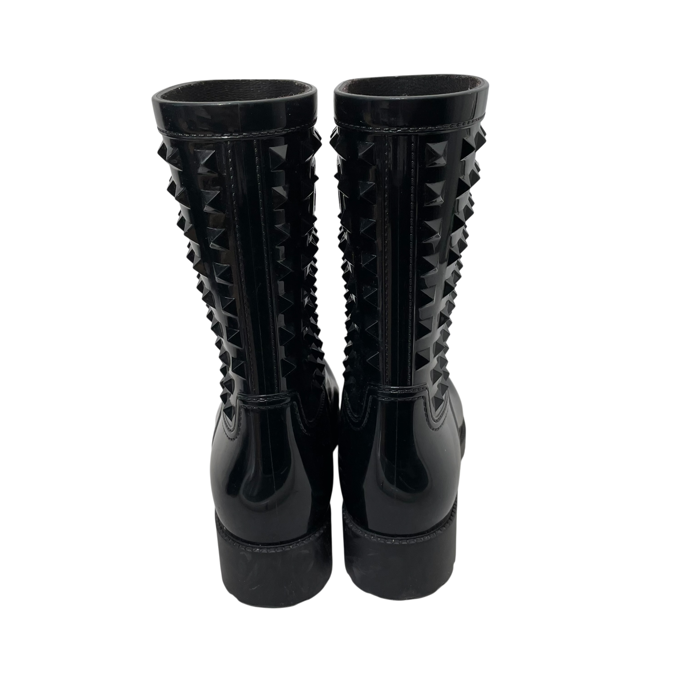 VALENTINO GARAVANI/Rain Boots/EU 39/Acrylic/BLK/ACRYLIC view 2