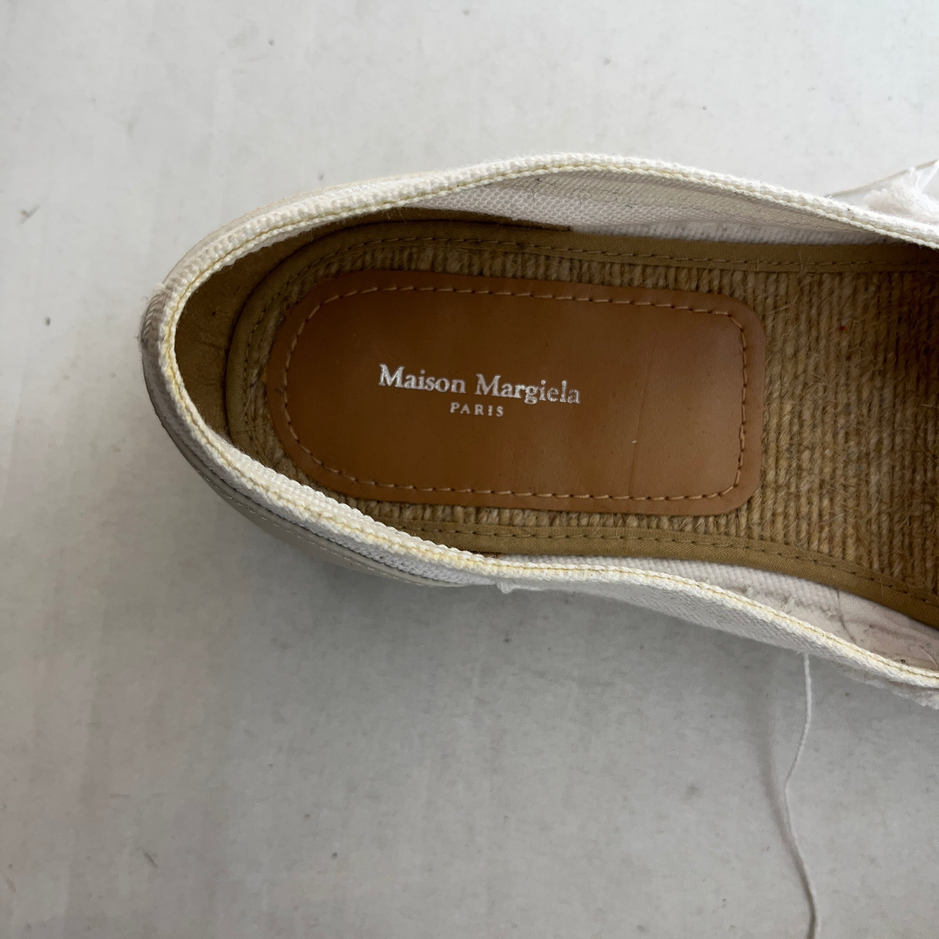 Maison Margiela/Flat Shoes/EU 42/WHT/TABI ESPADRILLES view 3