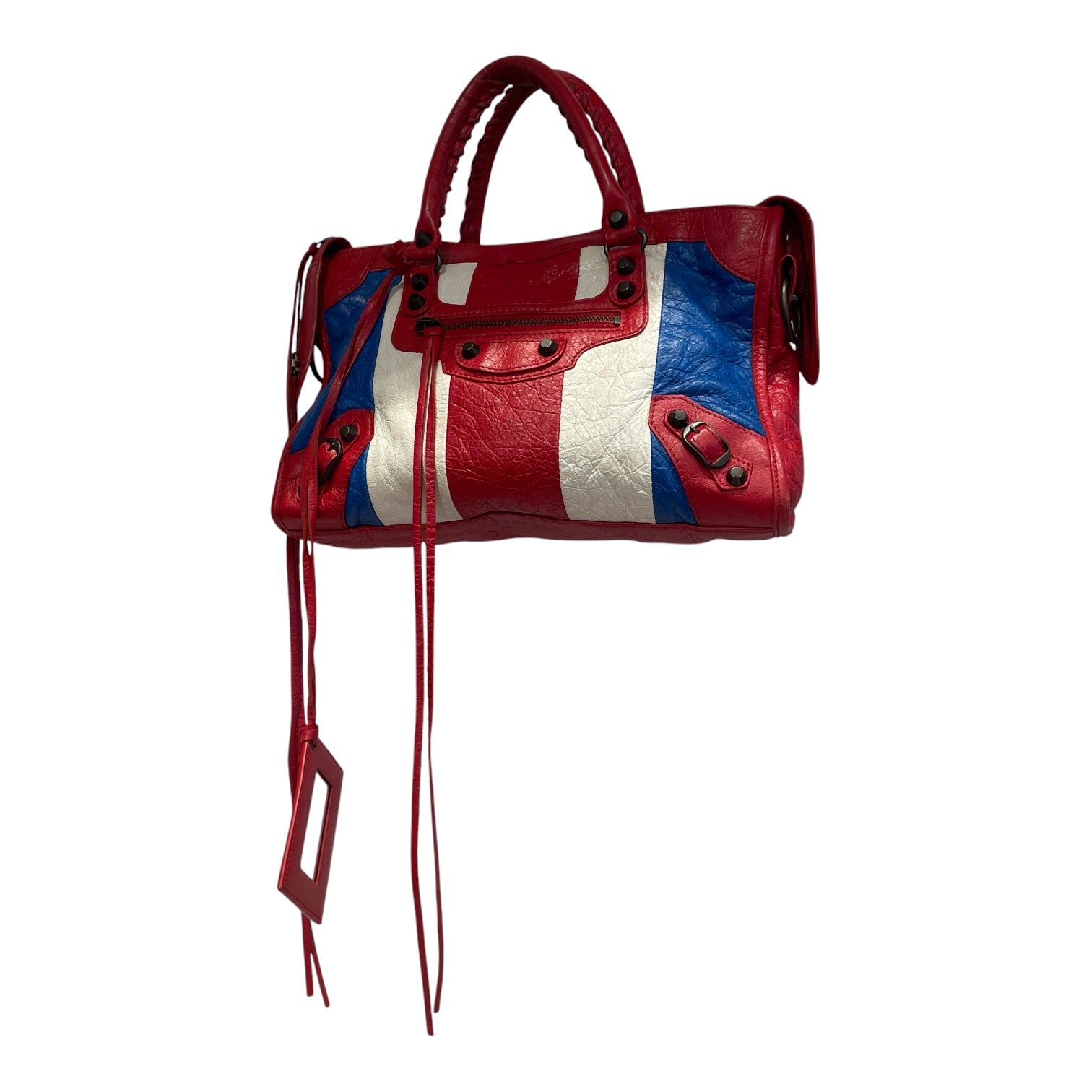 BALENCIAGA/Cross Body Bag/Stripe/Leather/MLT/UNION JACK view 1