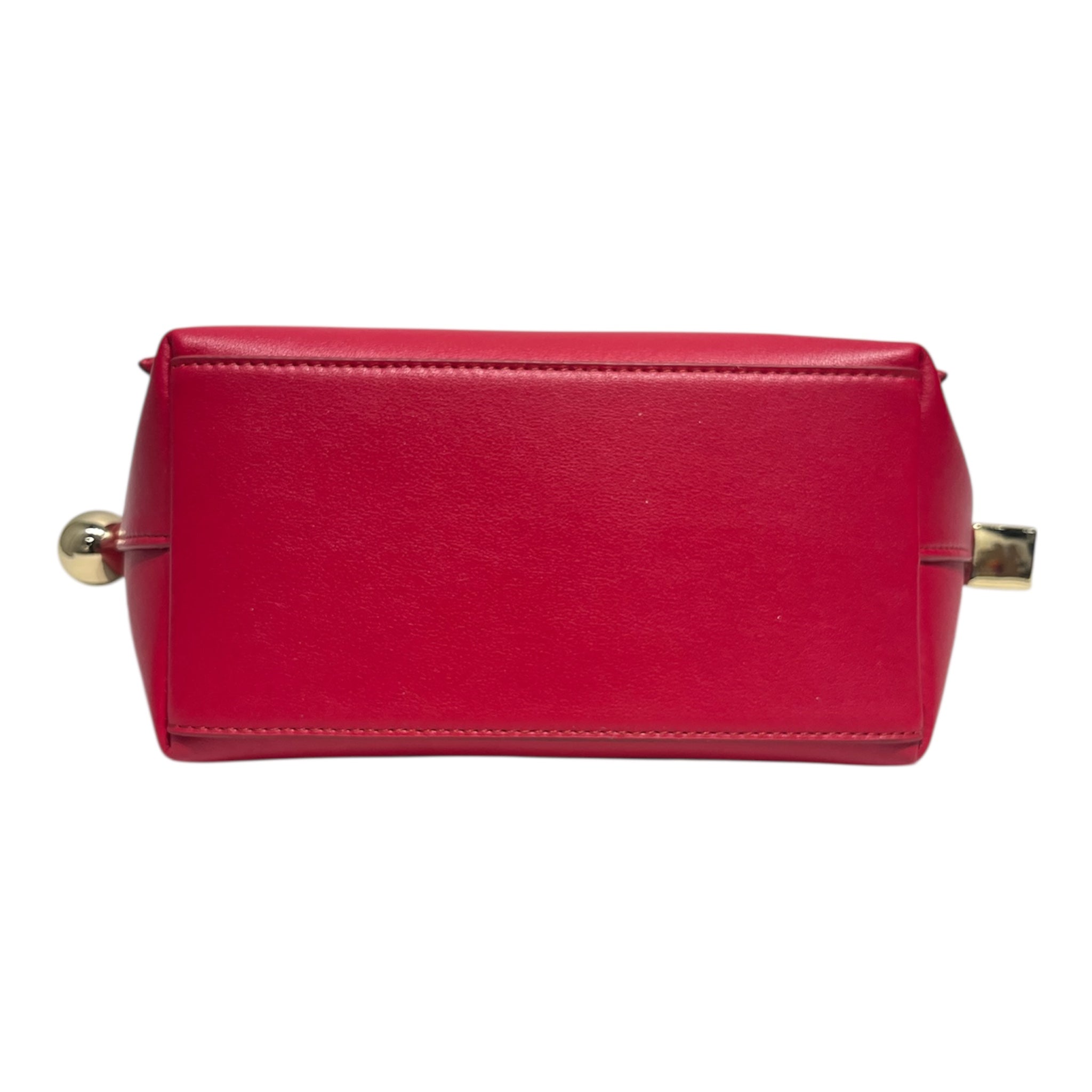 JACQUEMUS/Bag/Leather/RED/LE ROND CARRE SMALL SHOULDER view 3