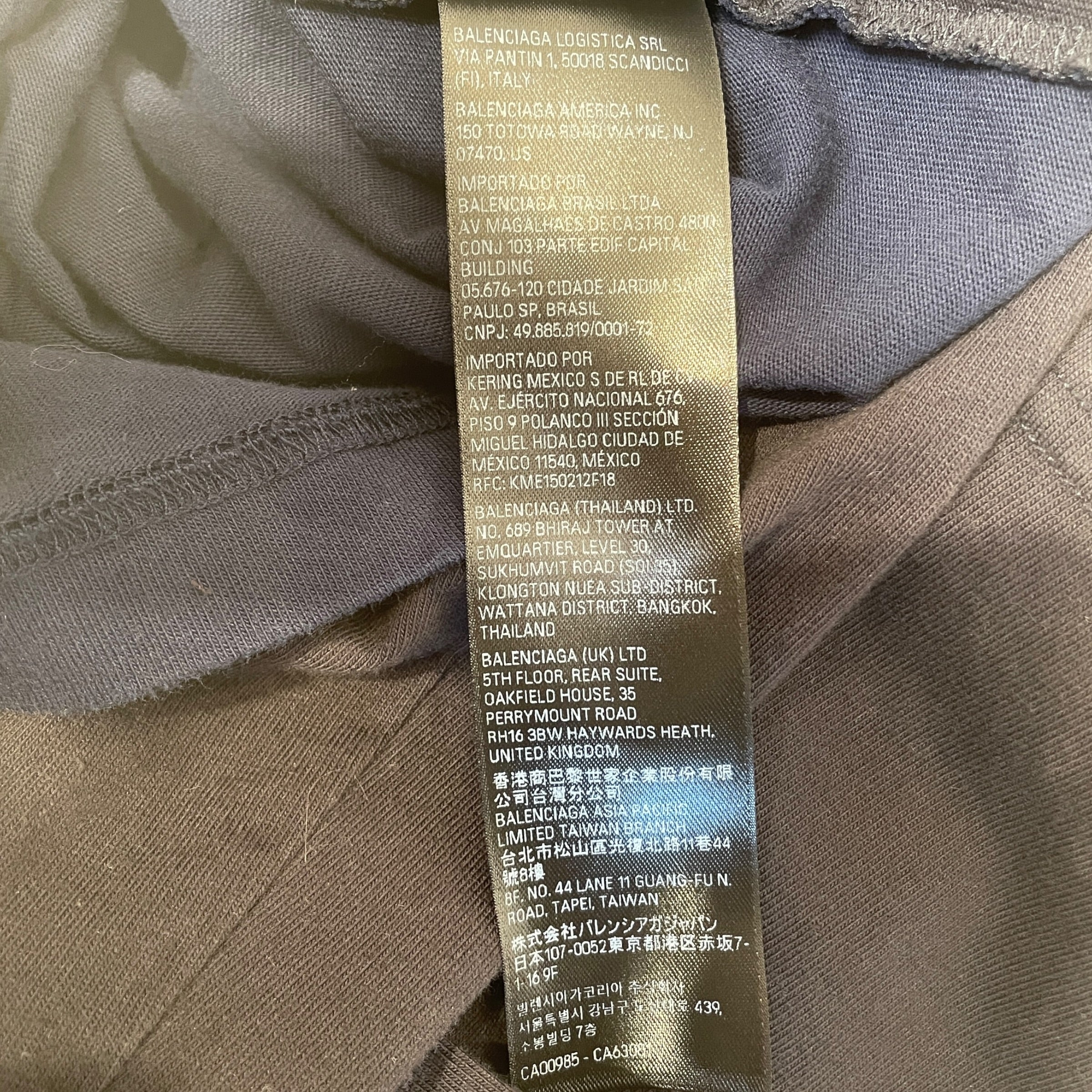 BALENCIAGA/LS T-Shirt/L/Cotton/NVY/Double T-Shirt view 8