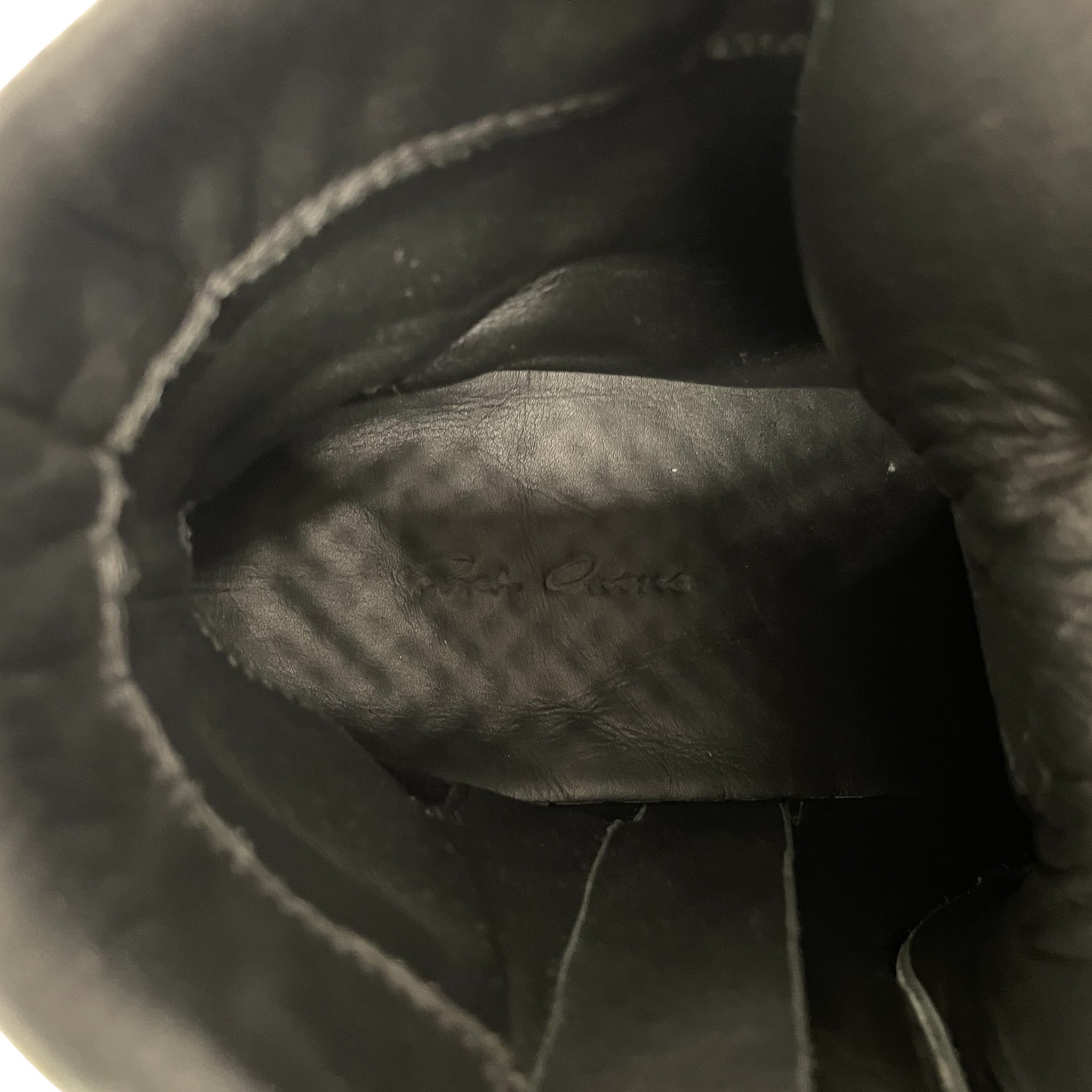Rick Owens/Hi-Sneakers/US 8.5/Fur/BLK/RICK OWENS FUR GEOBASKETS view 3