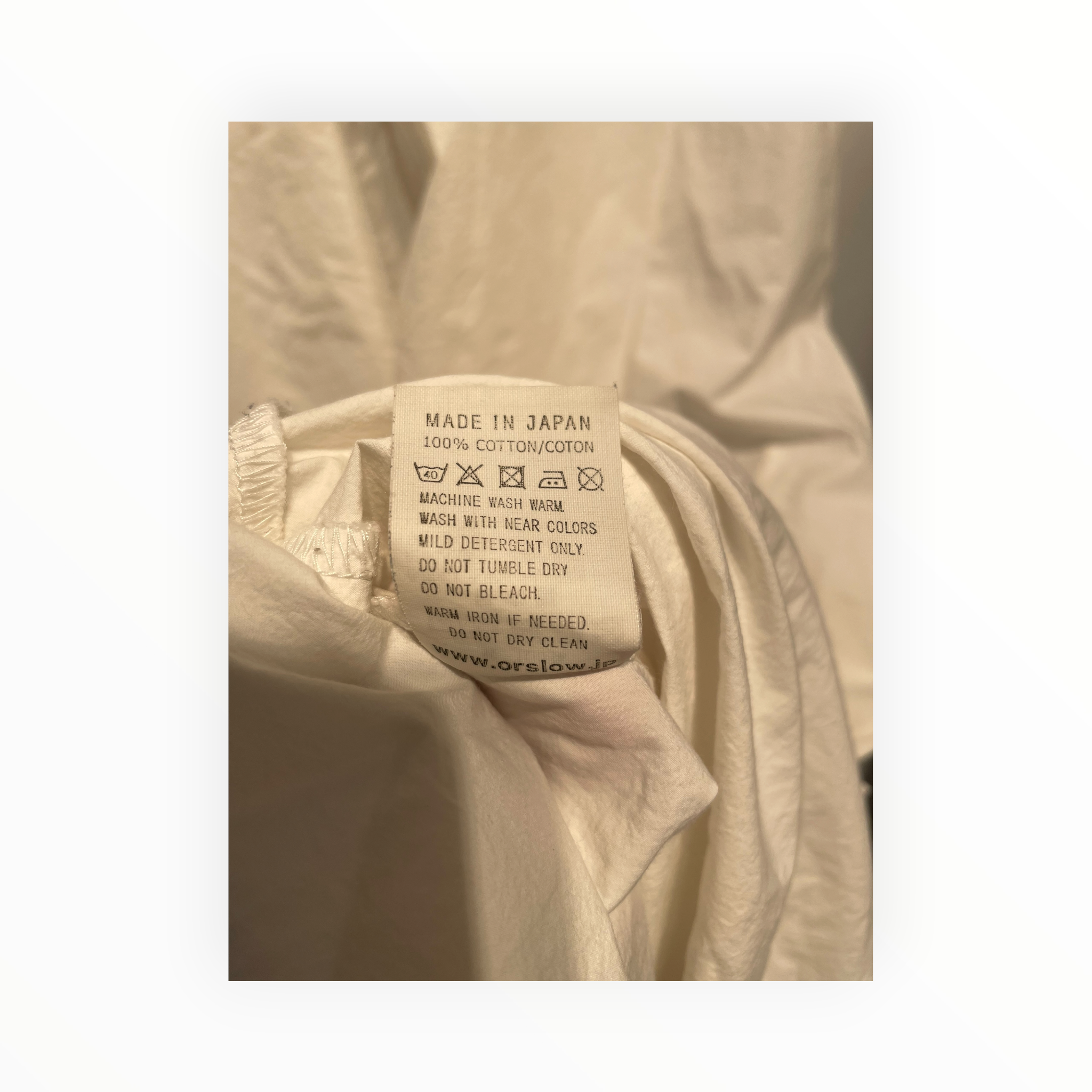 orslow/SS Dress/Cotton/WHT/Maxi Length/SHIRT DRESS view 4