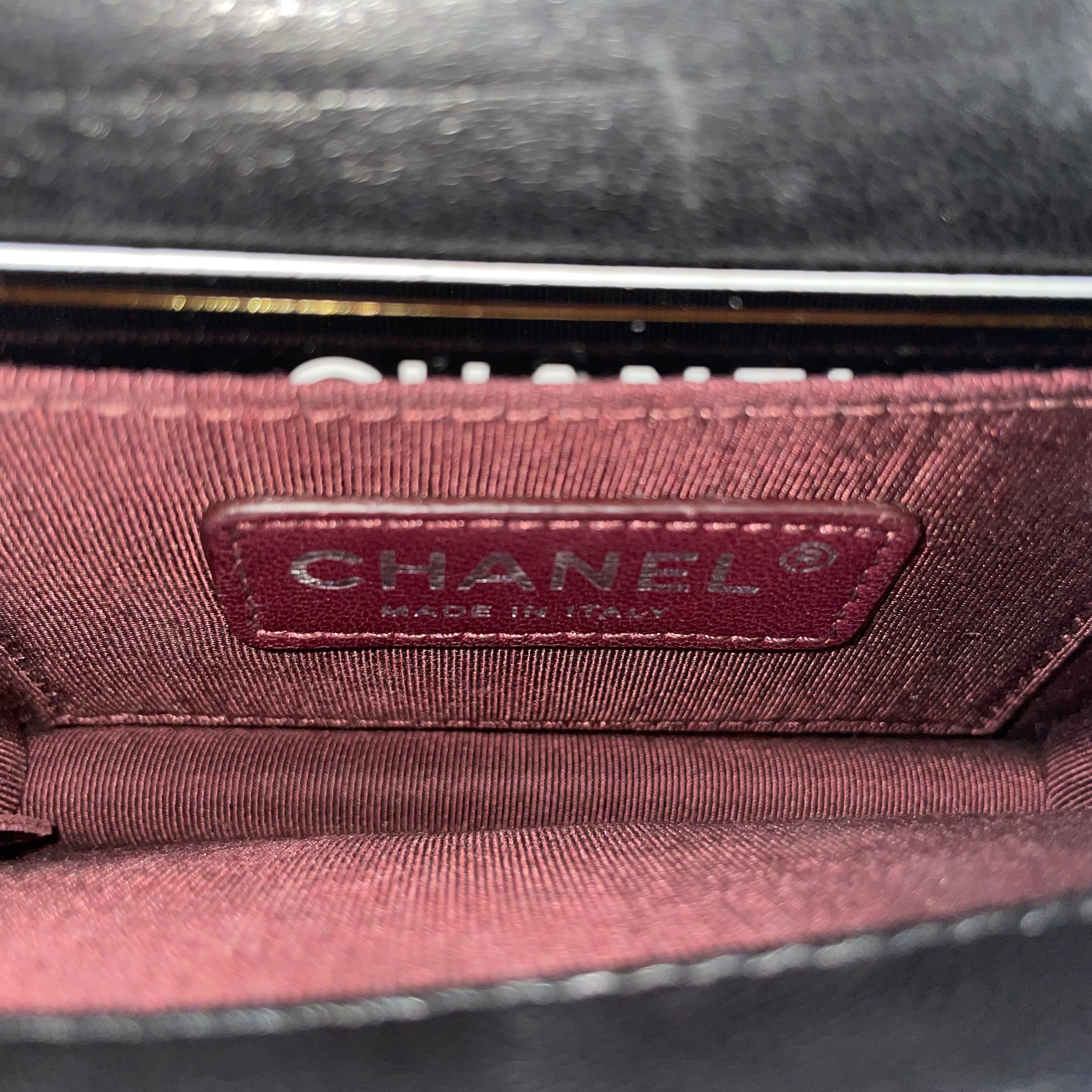 CHANEL/Cross Body Bag/Leather/BLK/18582578 SILVE METAL CC MINI view 5