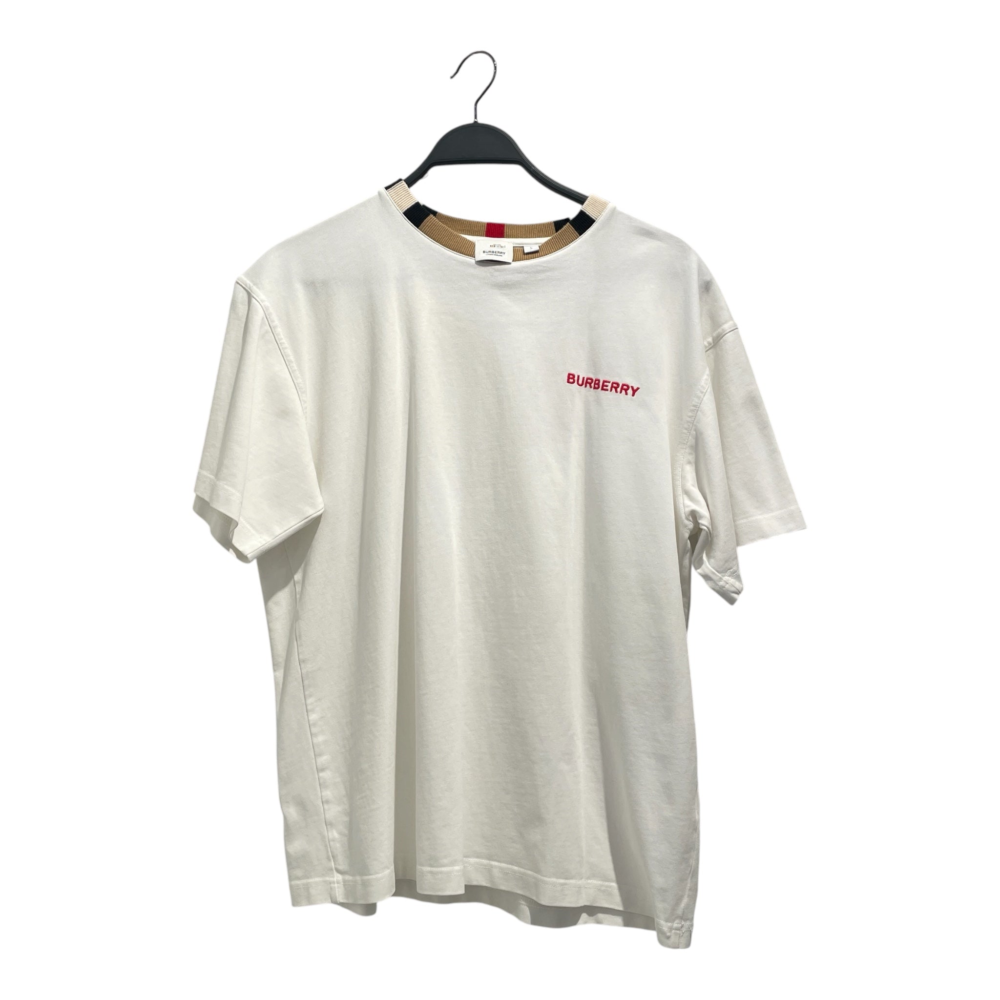 BURBERRY LONDON/T-Shirt/L/Cotton/WHT/ view 1