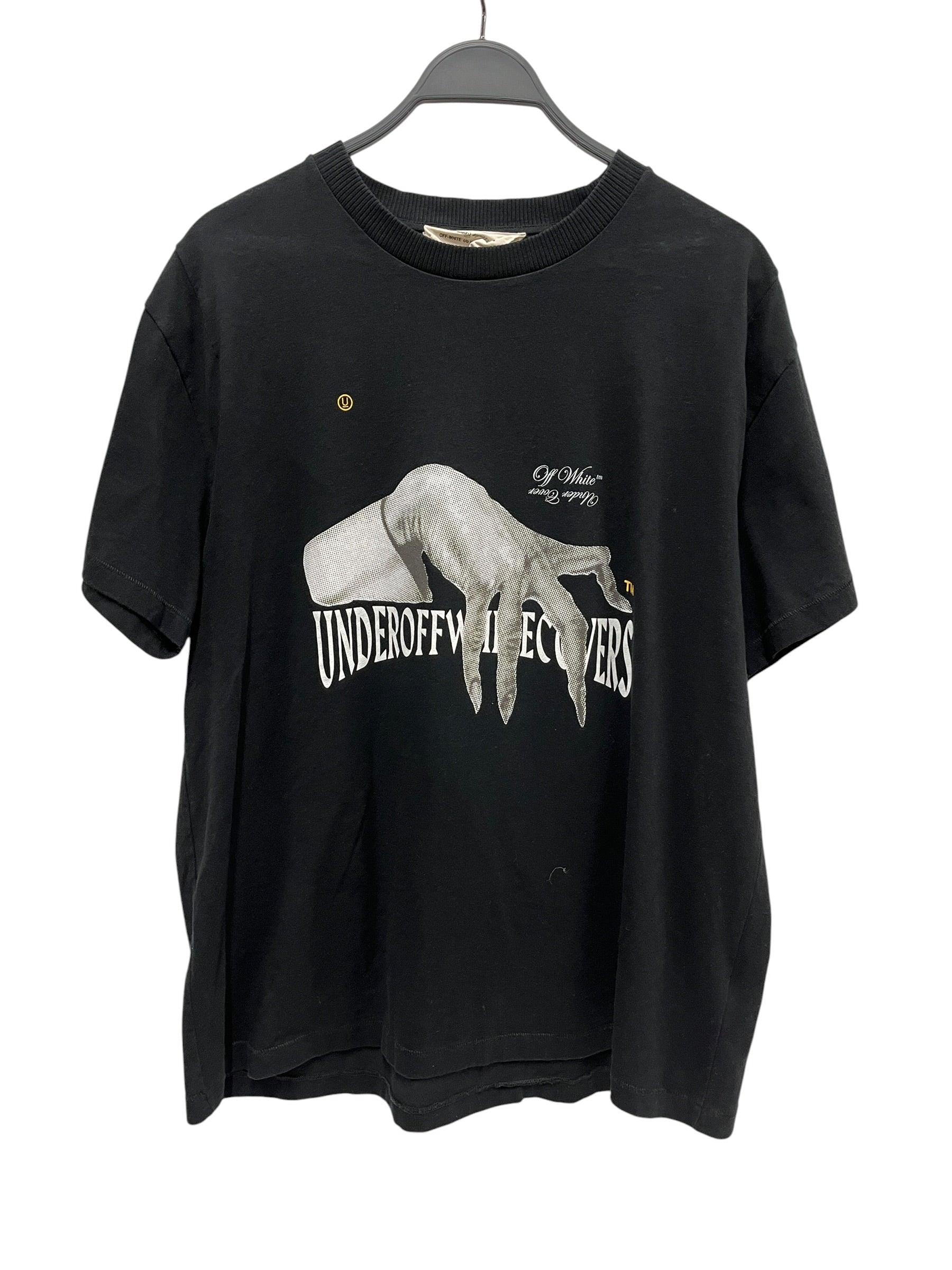 OFF-WHITE/UNDERCOVER/T-Shirt/L/Cotton/BLK/Graphic/"HAND DART" view 1