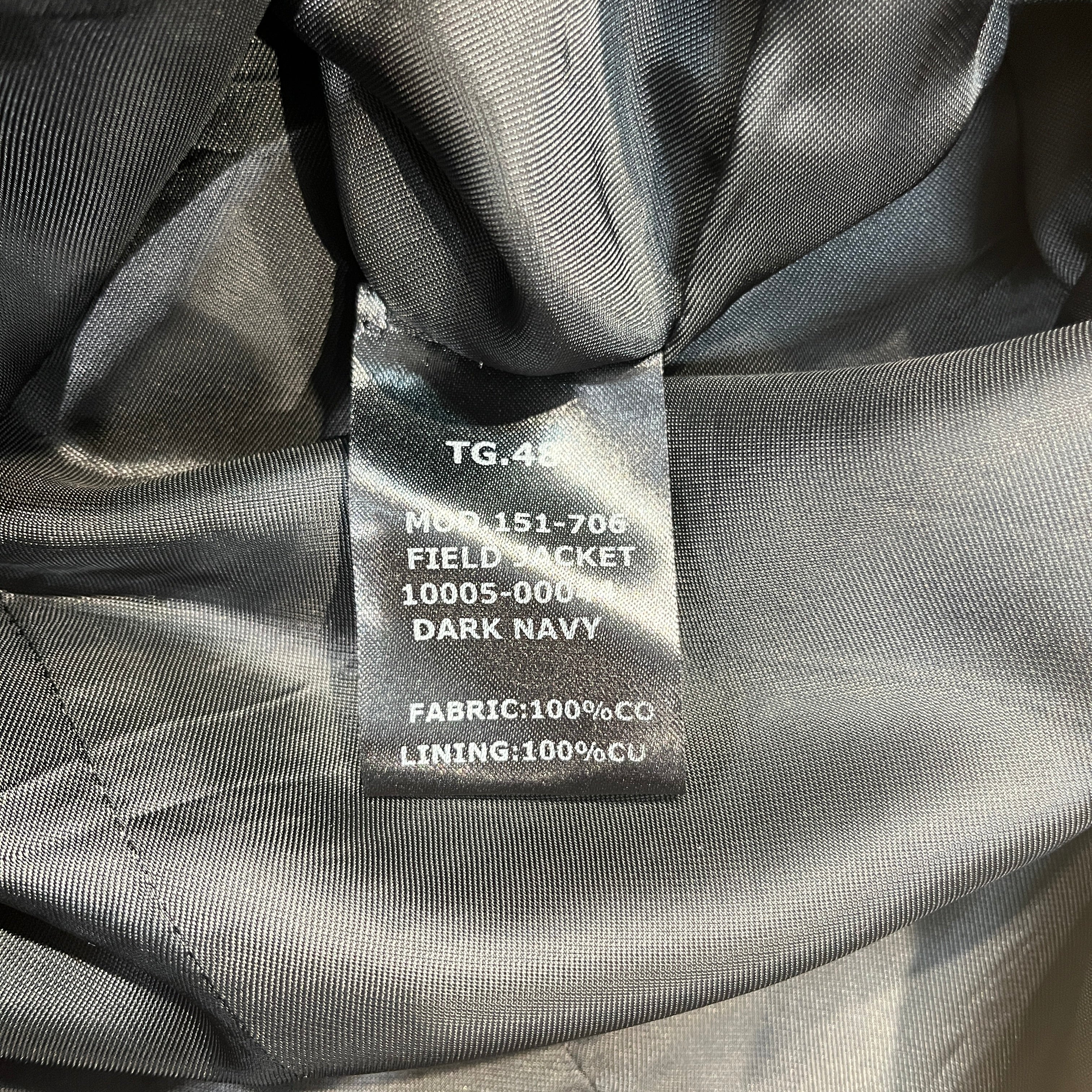 RAF SIMONS/Jacket/Cotton/NVY/FEILD JACKET ORANG HOOD view 4