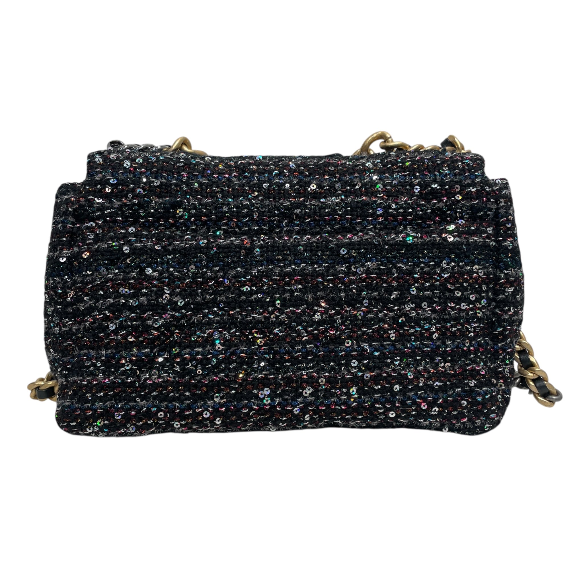 CHANEL/Cross Body Bag/All Over Print/BLK/TWEED view 2