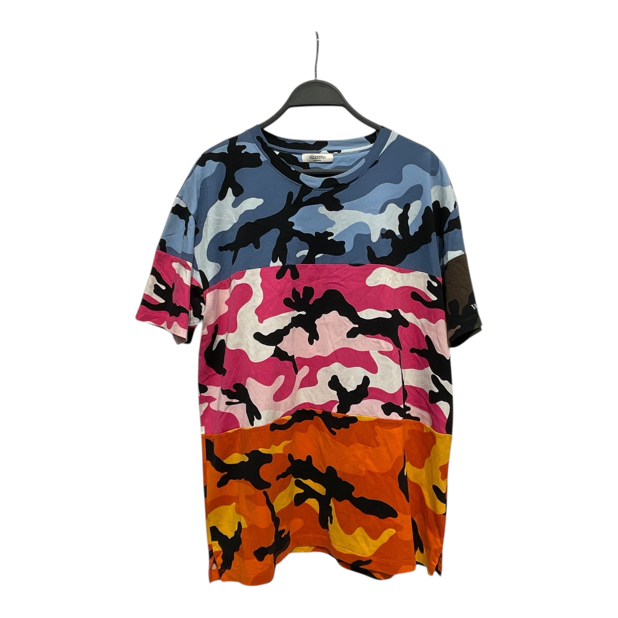 VALENTINO/T-Shirt/XL/Cotton/MLT/Camouflage/blue/pink/orange view 1