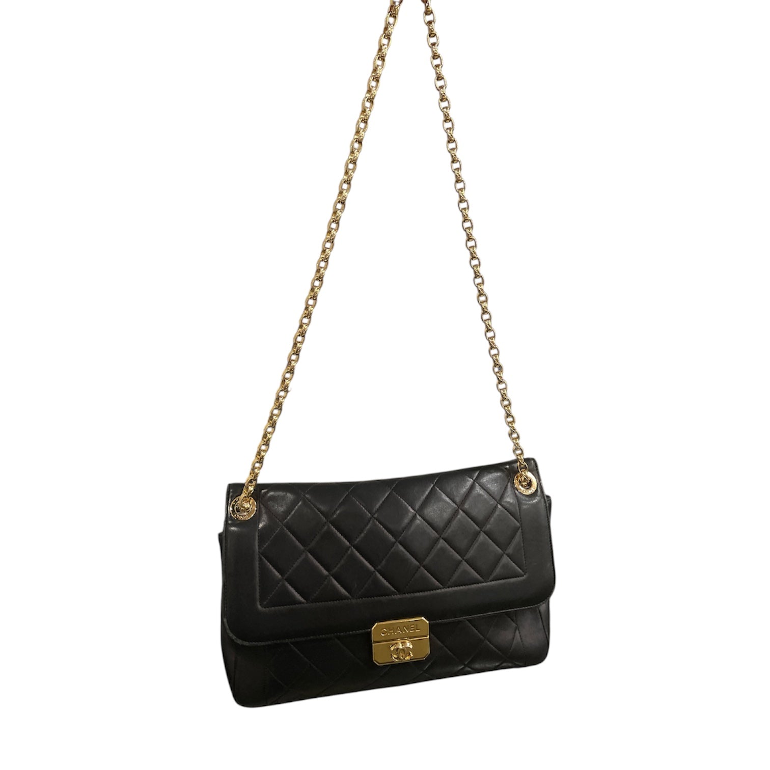 CHANEL/Cross Body Bag/Leather/BLK/Chanel Chic With Me view 1