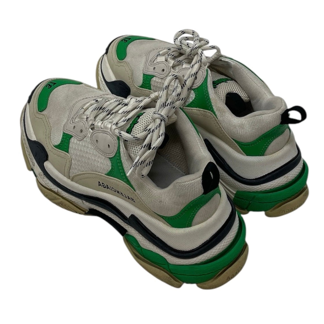 BALENCIAGA/Low-Sneakers/EU 37/Border/MLT/TRIPLE S GRN/BLK/WHT 37 view 2