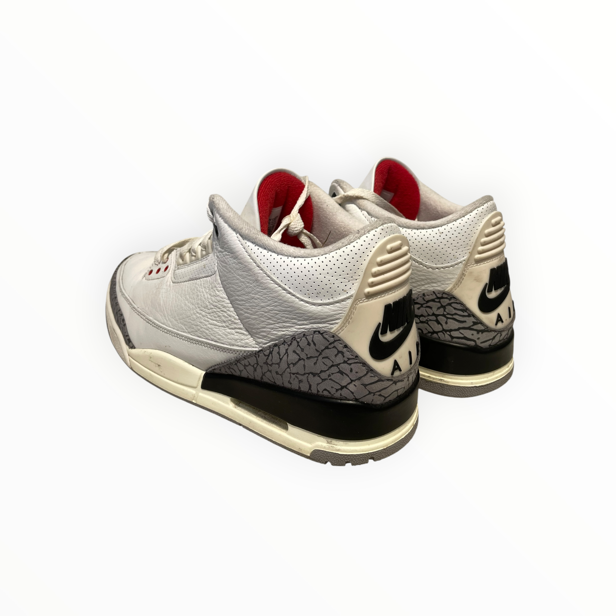 JORDAN BRAND/Hi-Sneakers/US 11.5/Leather/WHT/Jordan 3 White Cement view 2