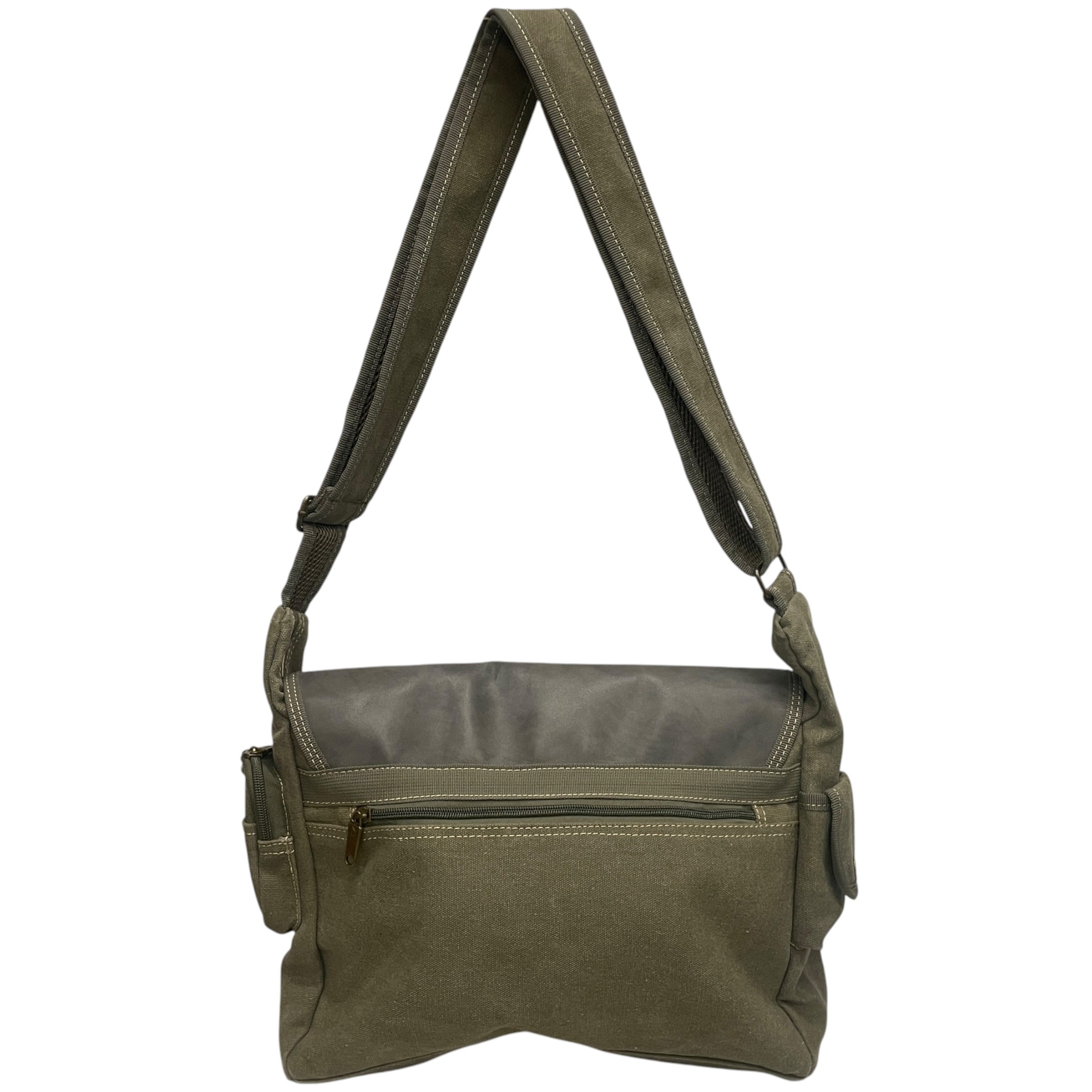 DIESEL/Cross Body Bag/Cotton/GRN/ASYMMETRICAL FLAP/POCKET view 2
