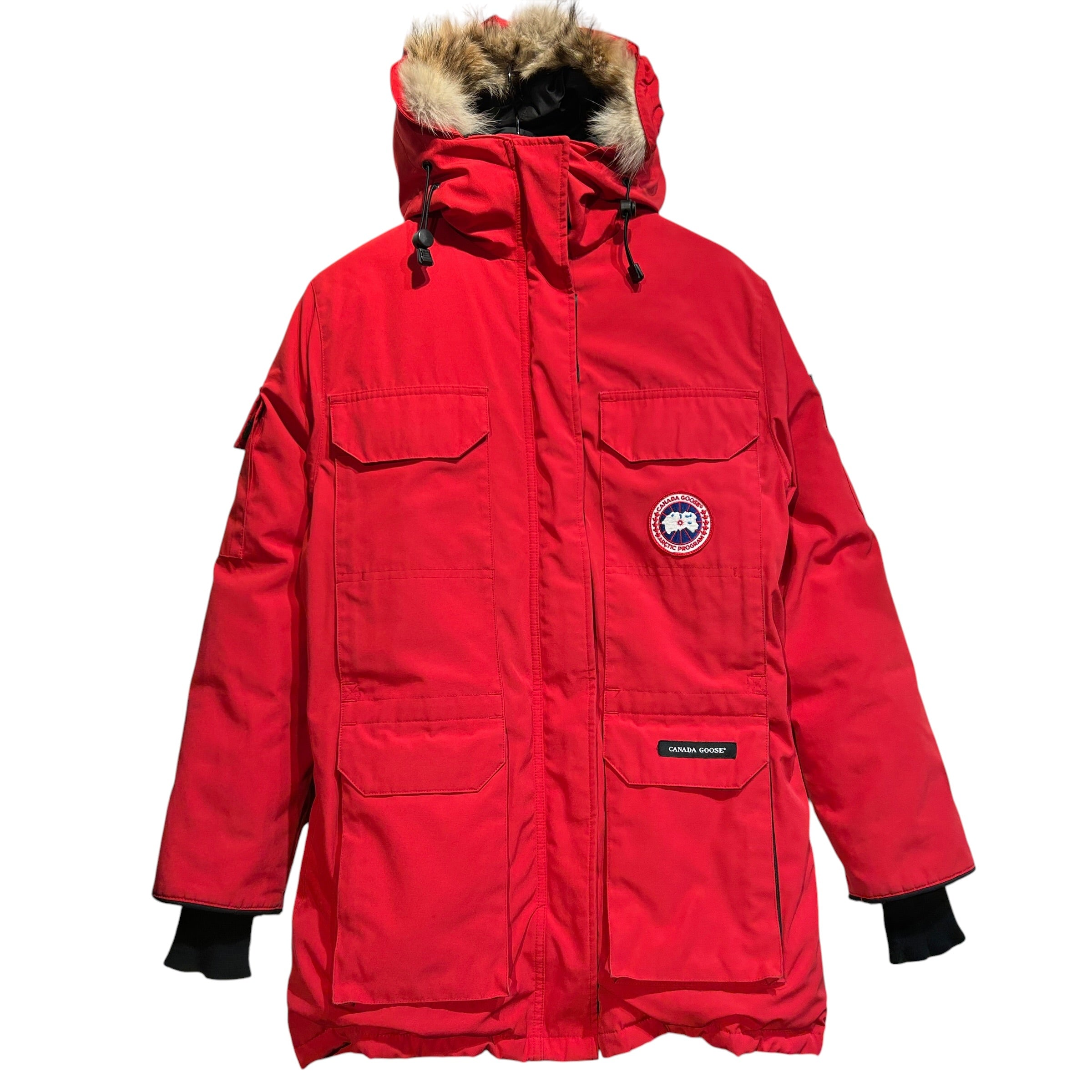 CANADA GOOSE/Mountain Parka/S/Nylon/RED/parka fur view 1