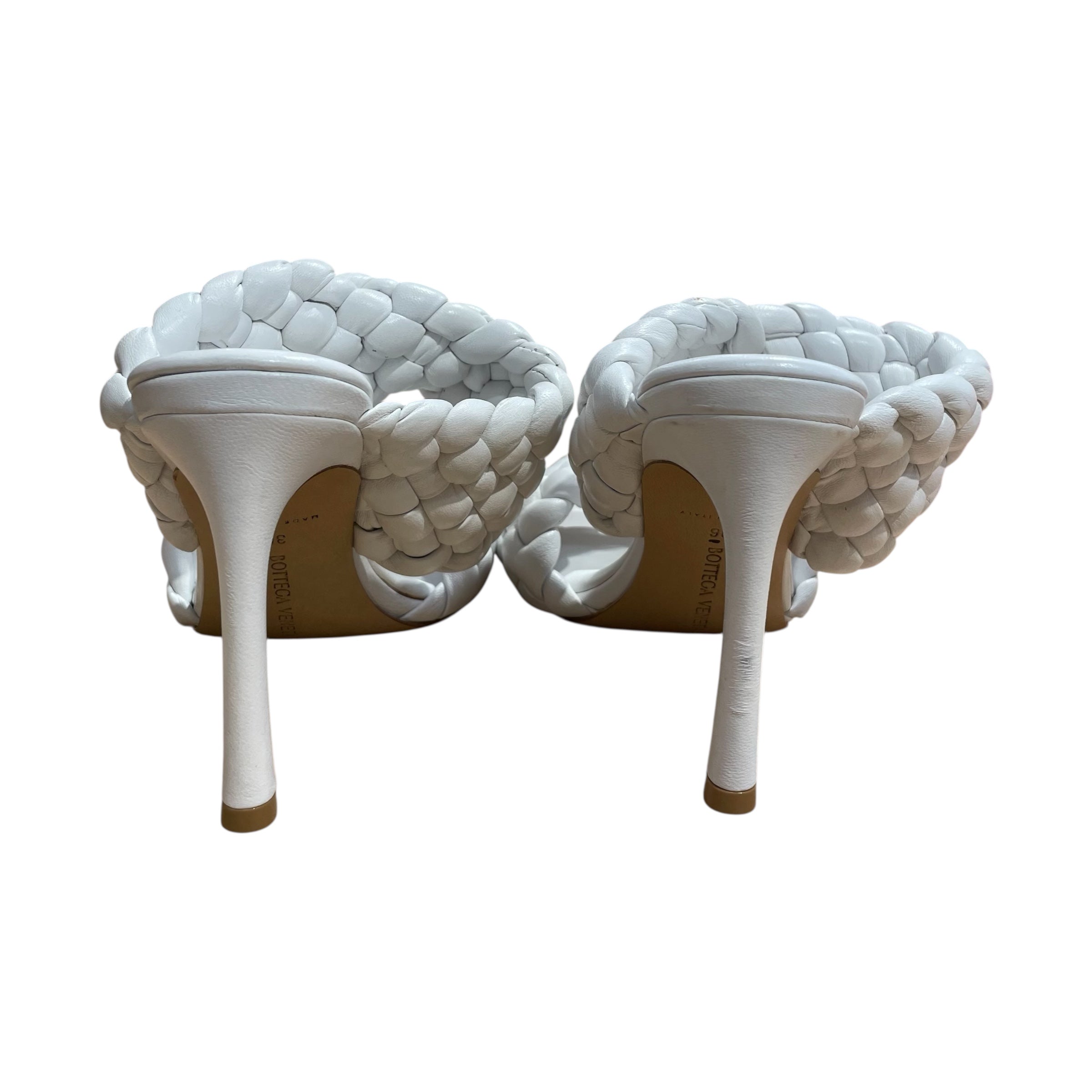 BOTTEGA VENETA/Heels/EU 36/Leather/WHT/BRAIDED TWIST BANDS view 4