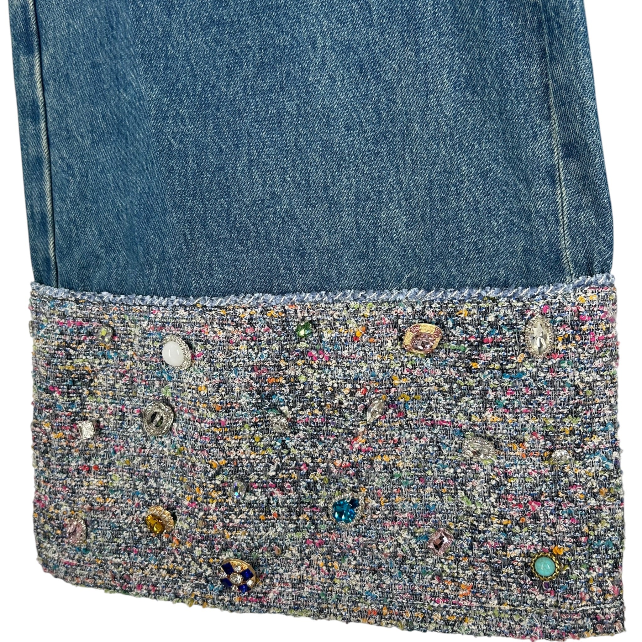 Birth Of Royal Child/Straight Pants/M/Cotton/BLU/CHANEL PATTERN ON THE PPOCKET view 6