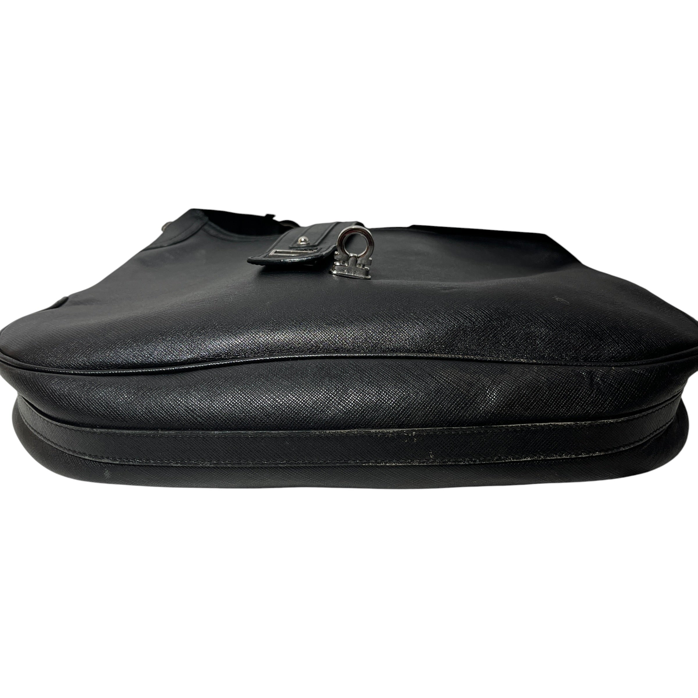Salvatore Ferragamo/Bag/Leather/BLK/GANCIO SHOULDER BAG view 4