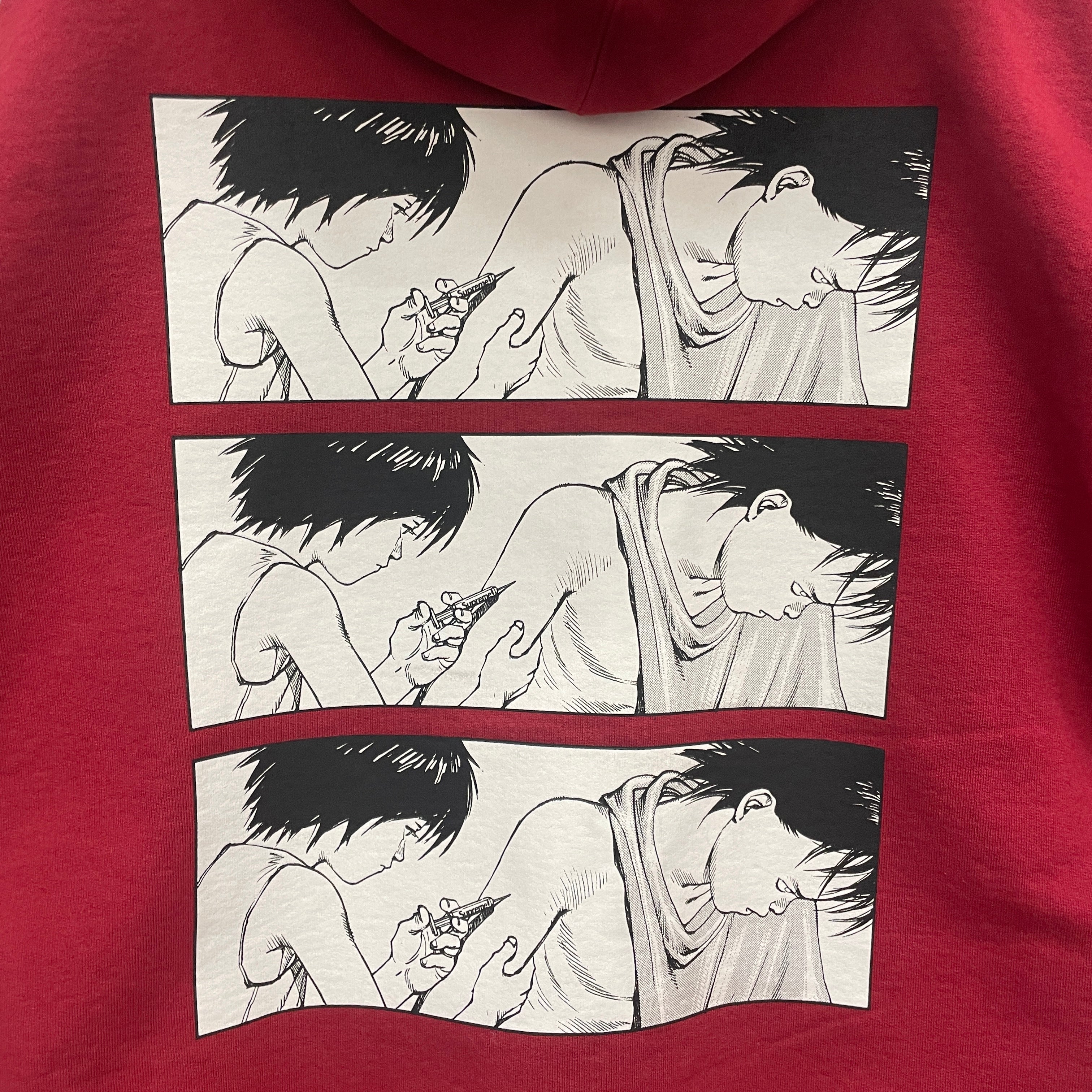 Supreme/Zip Up Hoodie/XL/Cotton/RED/AKIRA ZIP UP view 3
