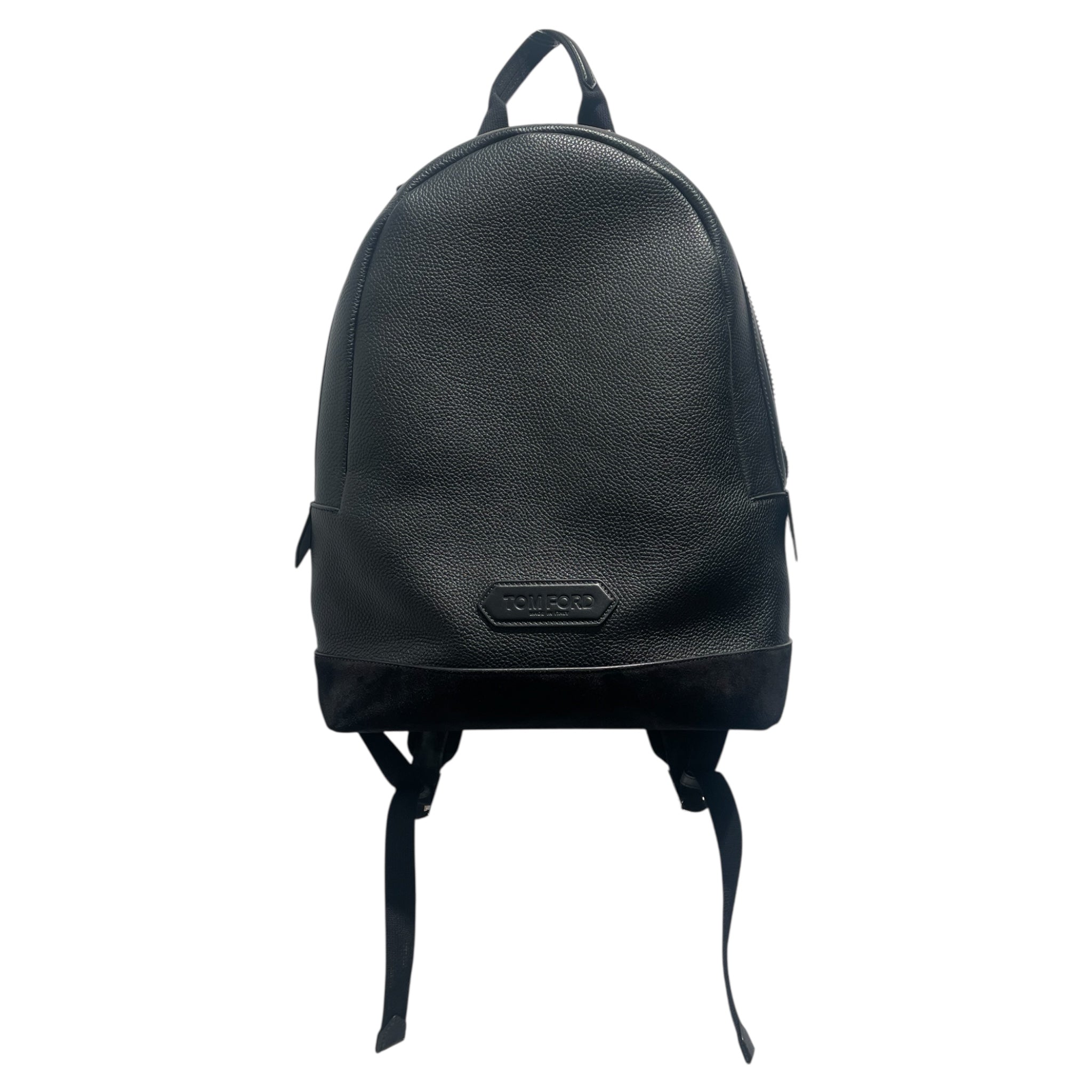 TOM FORD/Backpack/Leather/BLK/Suede Trimmed Leather Backpack view 1