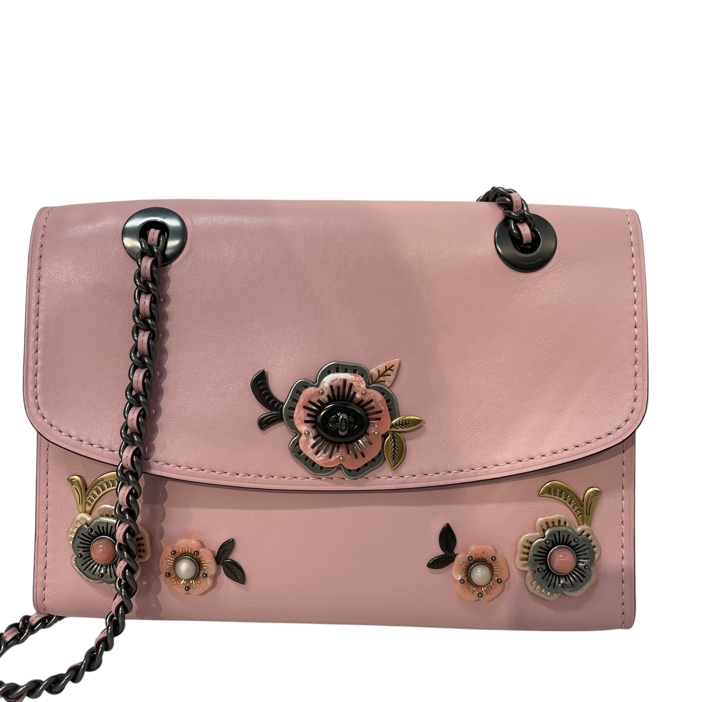 COACH/Cross Body Bag/Leather/PNK/tea rose stones view 1
