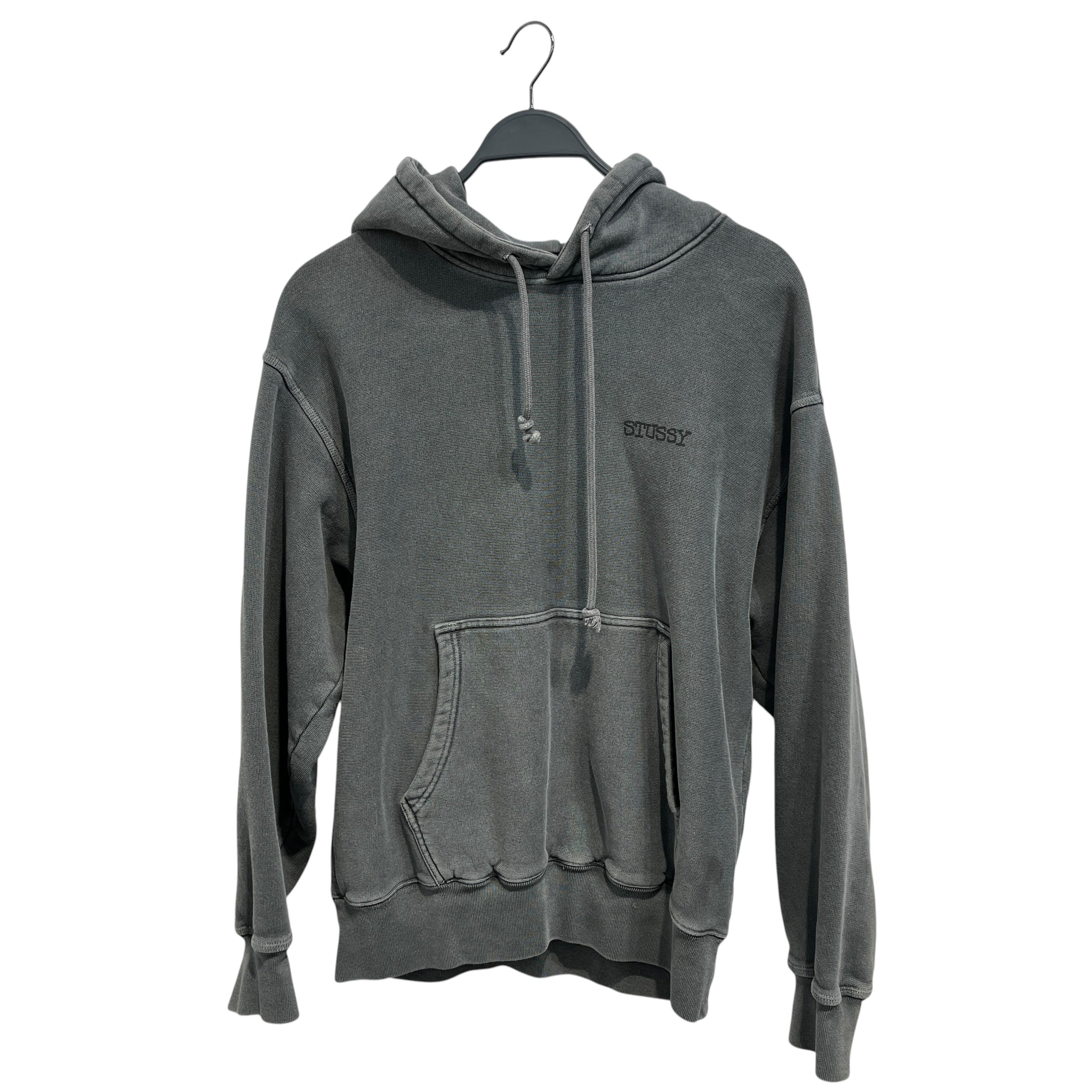 STUSSY/Hoodie/L/Cotton/GRY/Stussy Chest Logo view 1