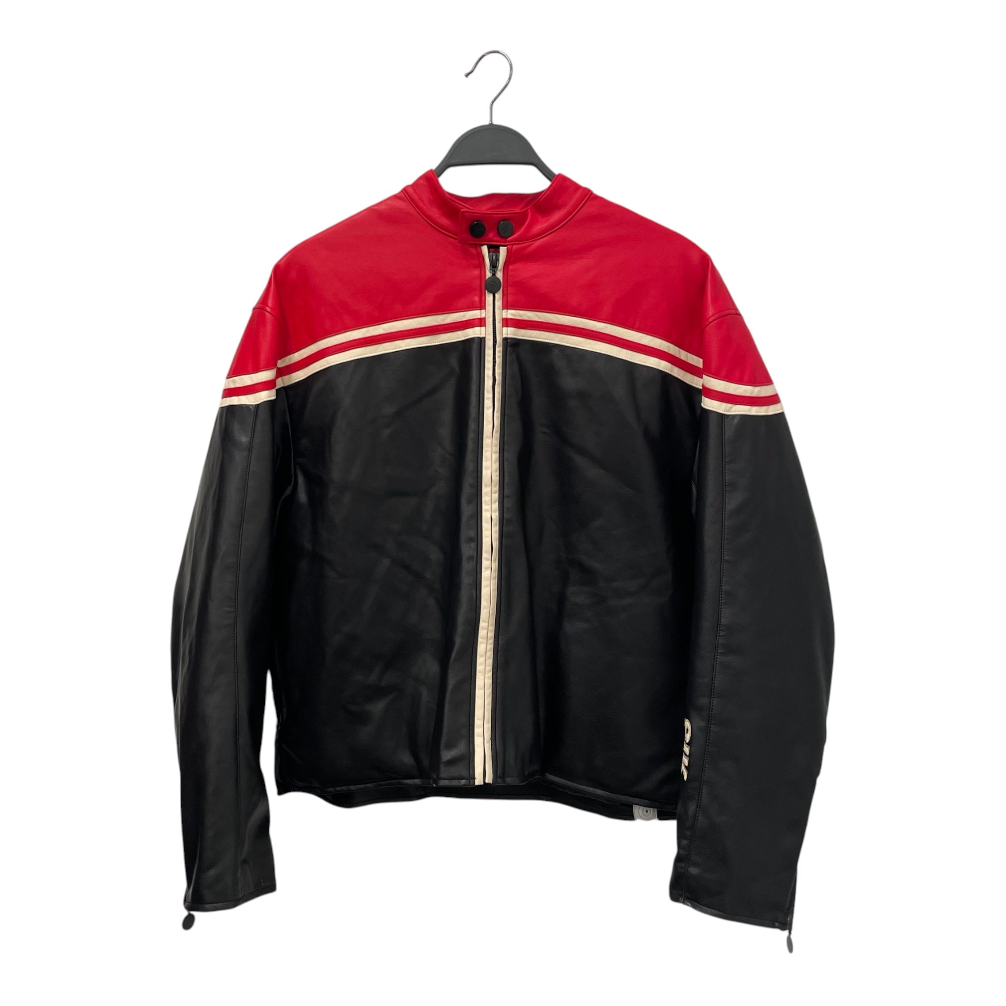 Sik Selection/Leather Jkt/M/Leather/BLK/TwoTone Moto jckt view 1