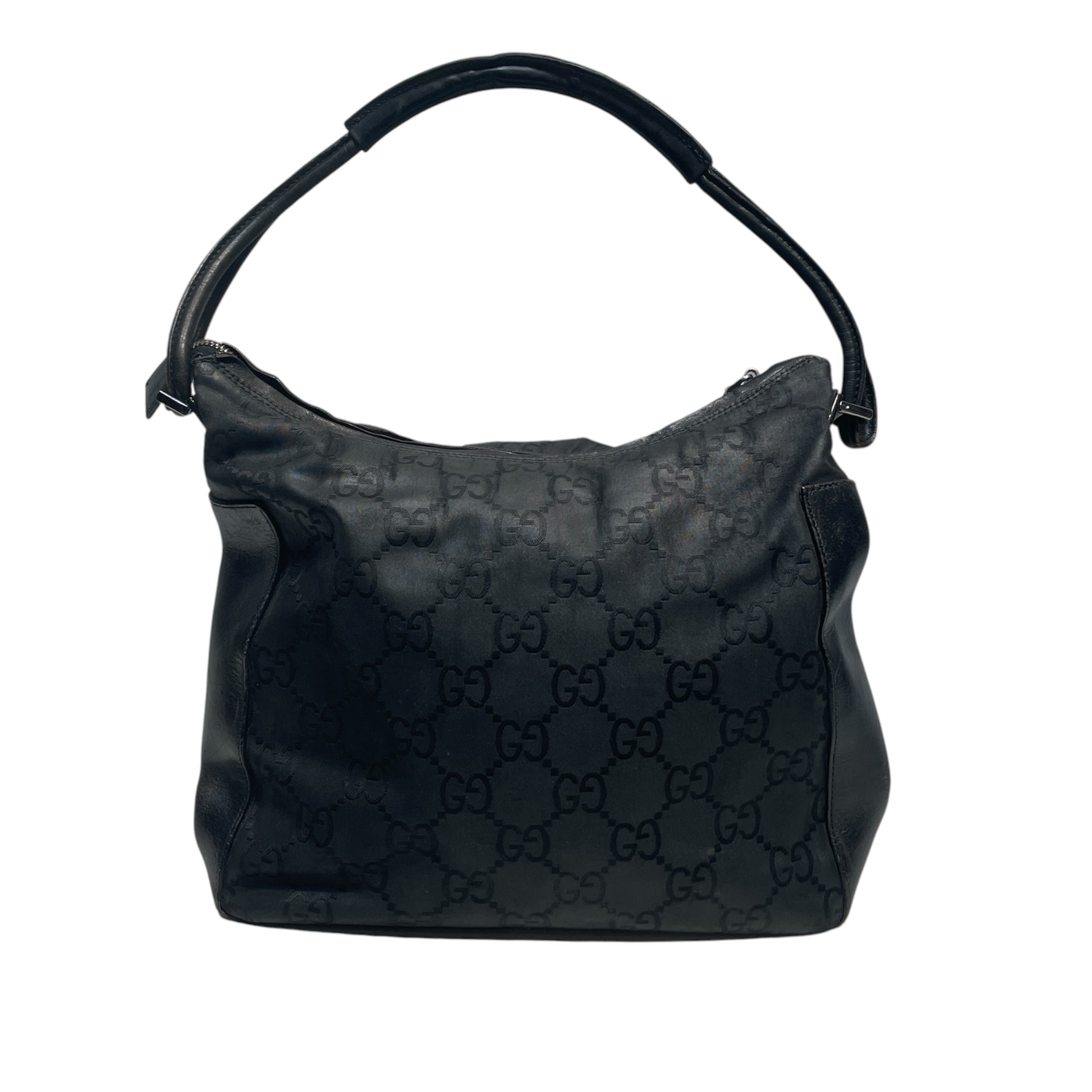 GUCCI/Backpack/Monogram/Nylon/BLK/HOBO view 1