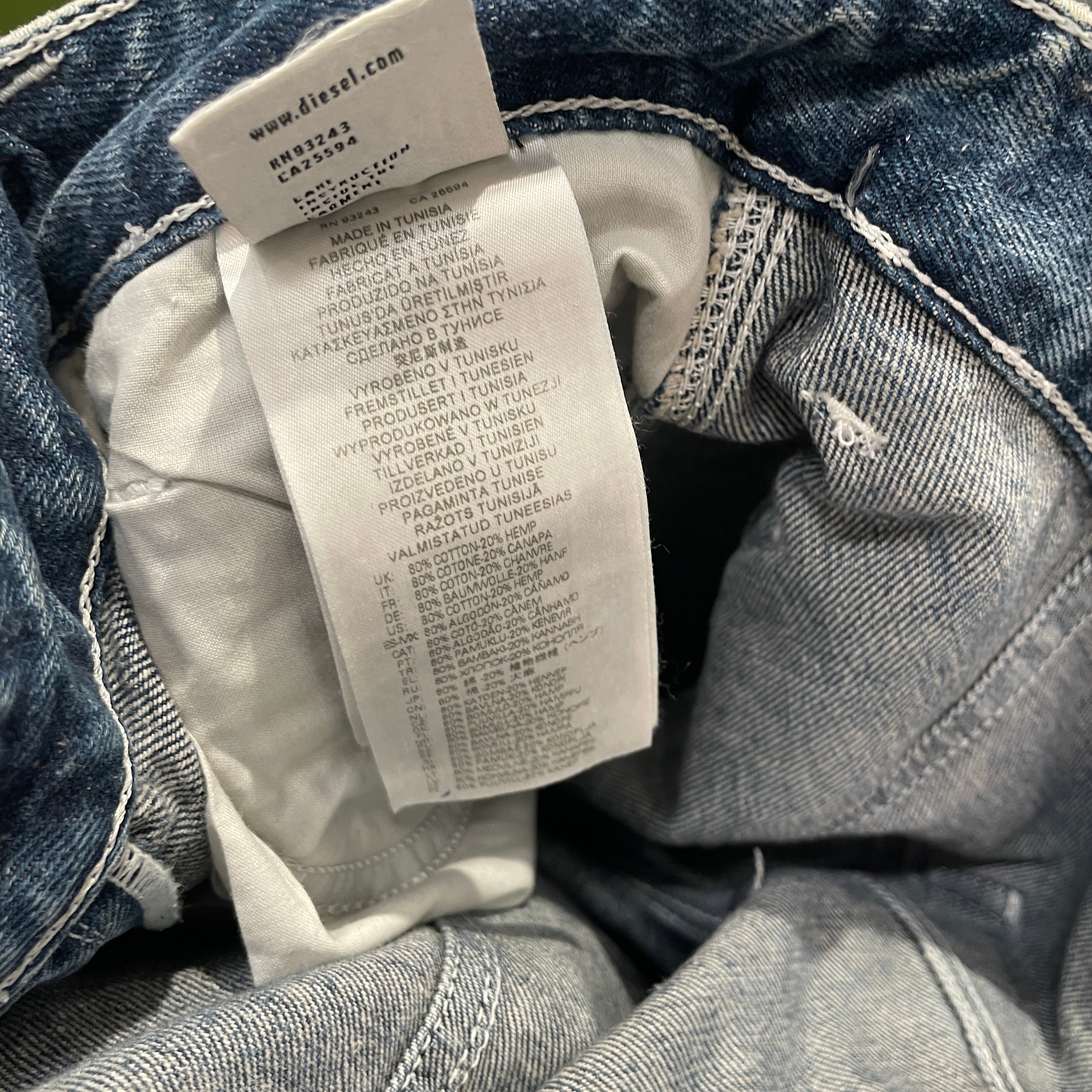 DIESEL/Straight Pants/34/Cotton/BLU/DENIM CARPENTER PANTS view 6