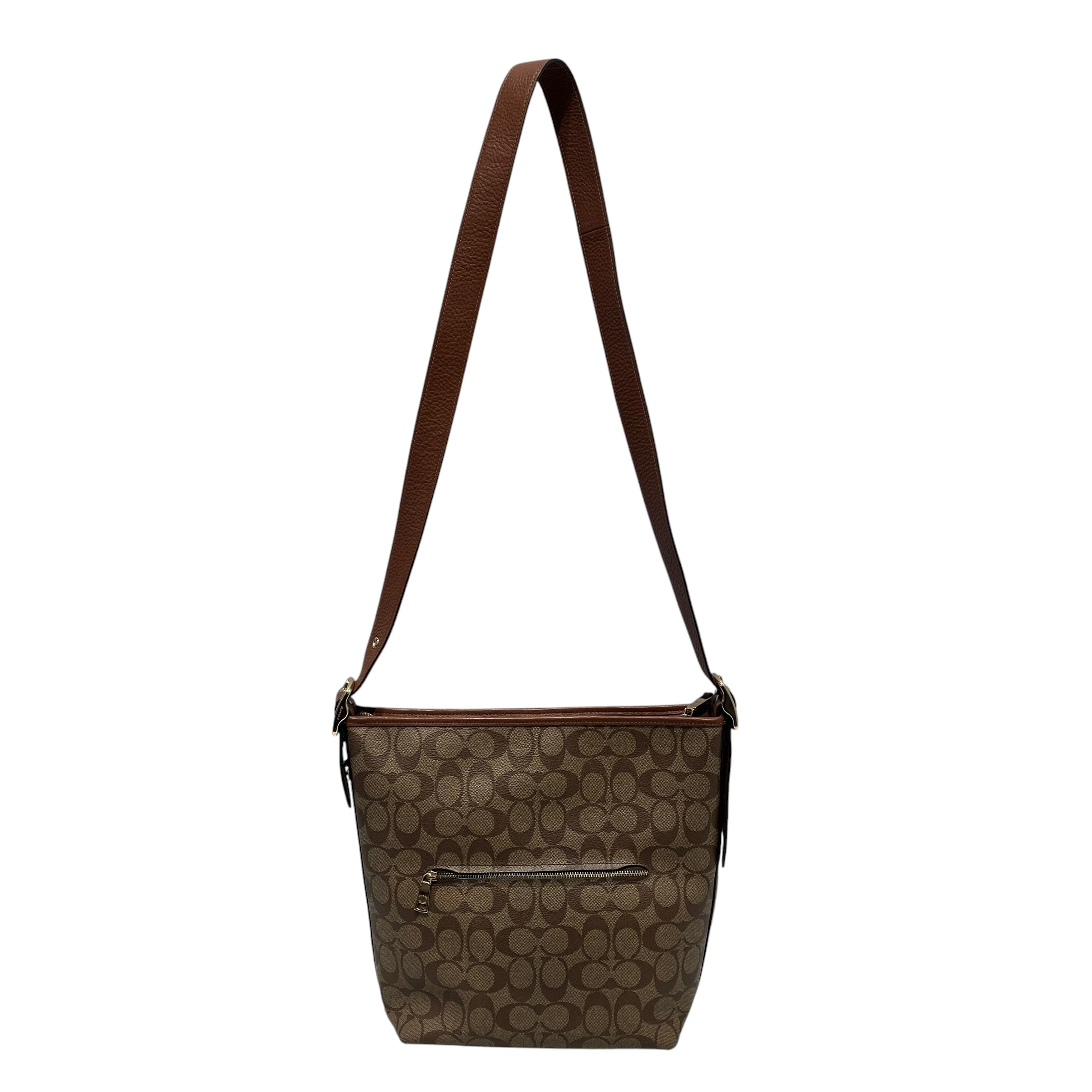 COACH/Hand Bag/Leather/BRW/MONOGRAM view 2